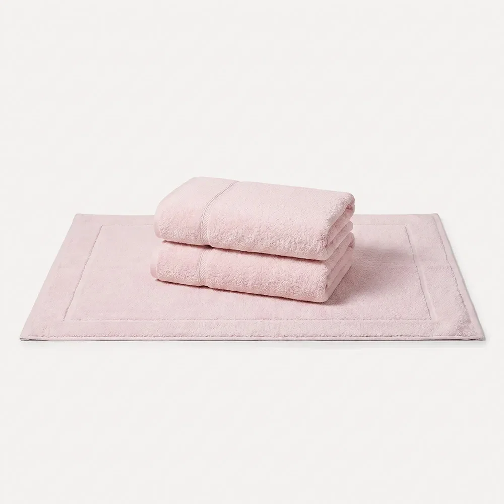 Kit 2 Toalhas de Rosto Persia e 1 Toalha de Piso Juliet Marshmallow