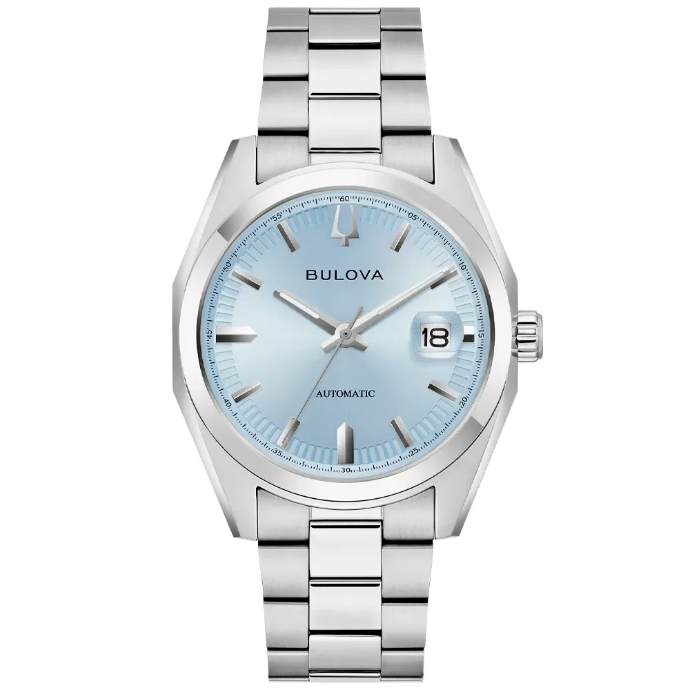 Relógio Bulova Surveyor Automático Masculino em Aço Prateado 96B469