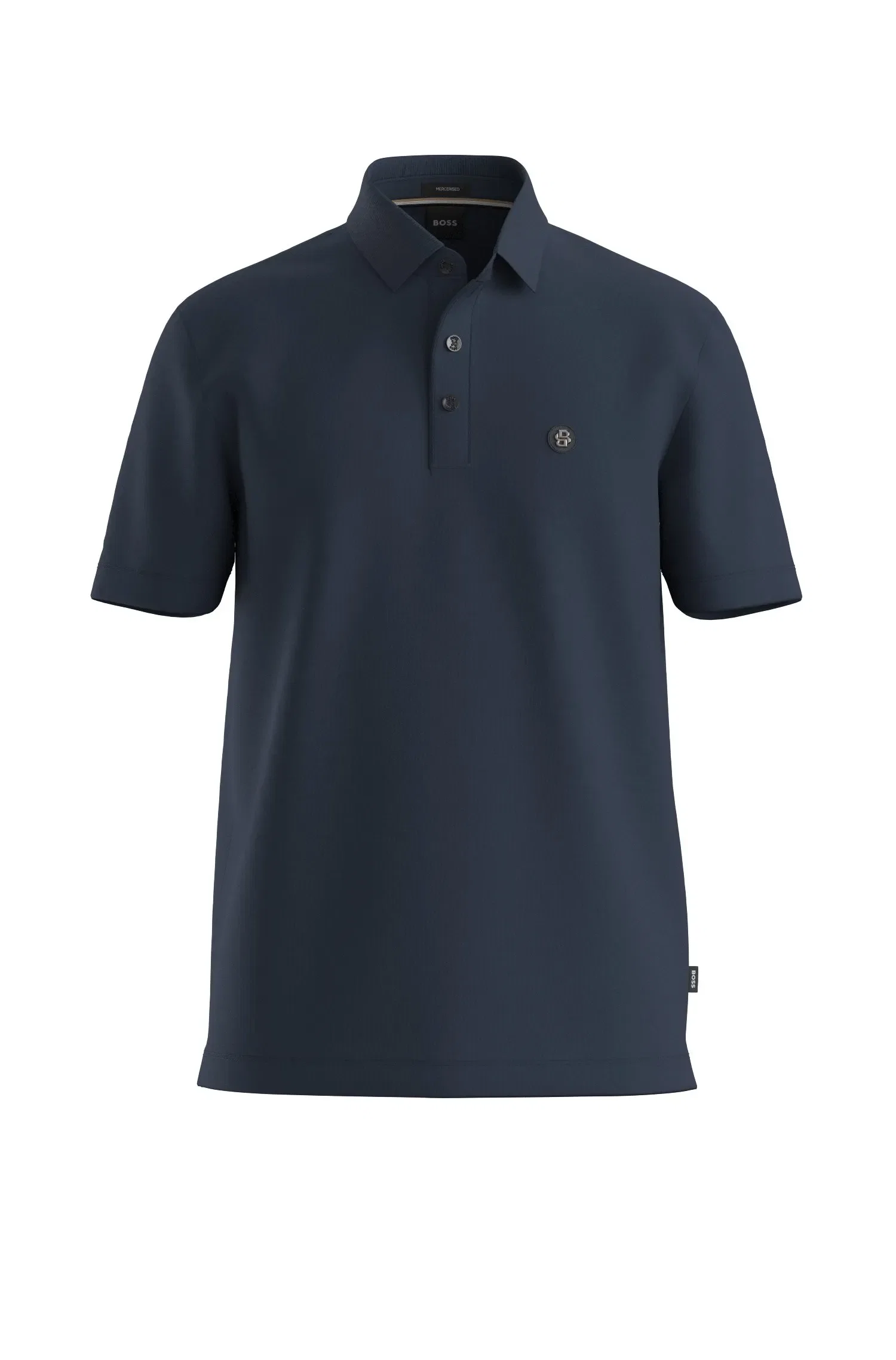 Polo De Algodão Mercerizado Com Monograma Double B — imagem 1