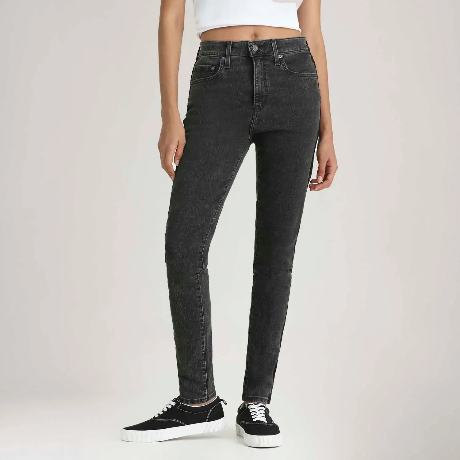 Calça Jeans Levi's® 721 High Rise Skinny Preta — imagem 1