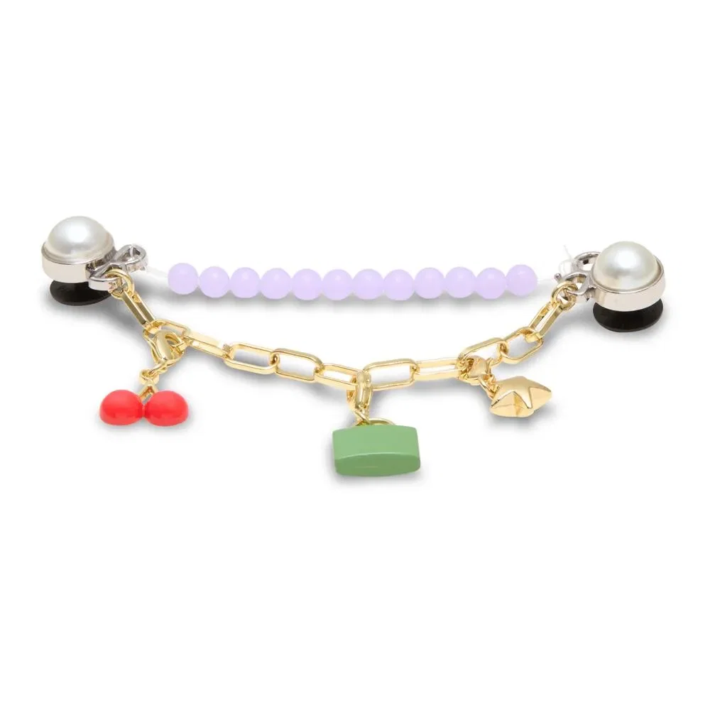 Corrente de Charms Roxa