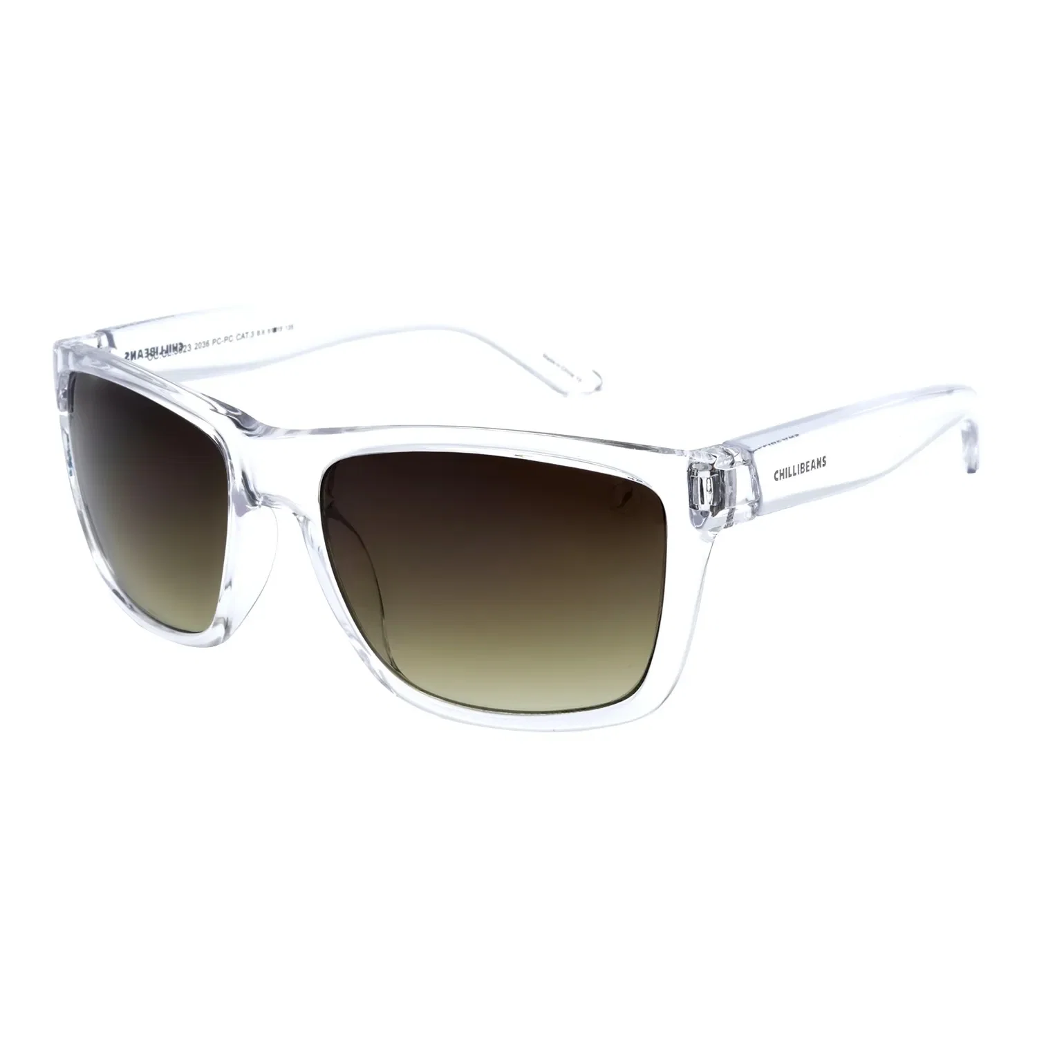 Óculos de Sol Masculino Chilli Beans Quadrado Transparente — imagem 1