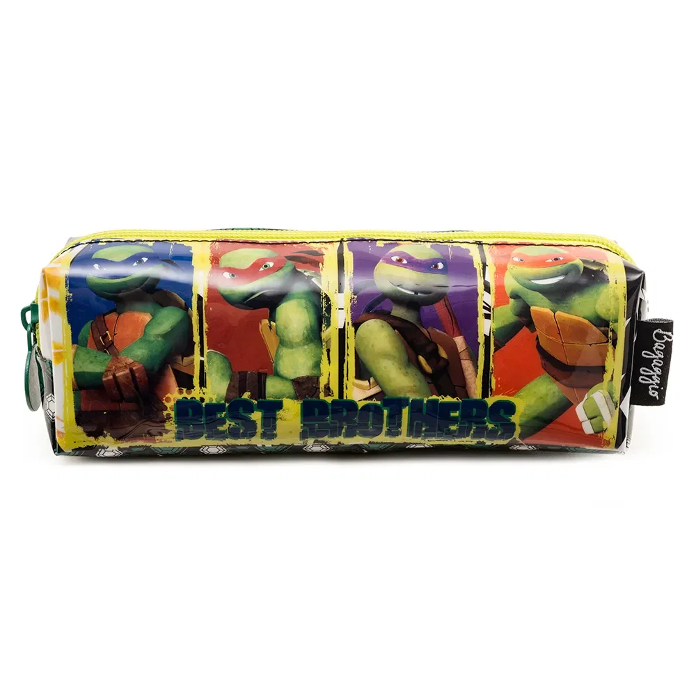 Estojo Escolar Masculino Tartarugas Ninja Verde