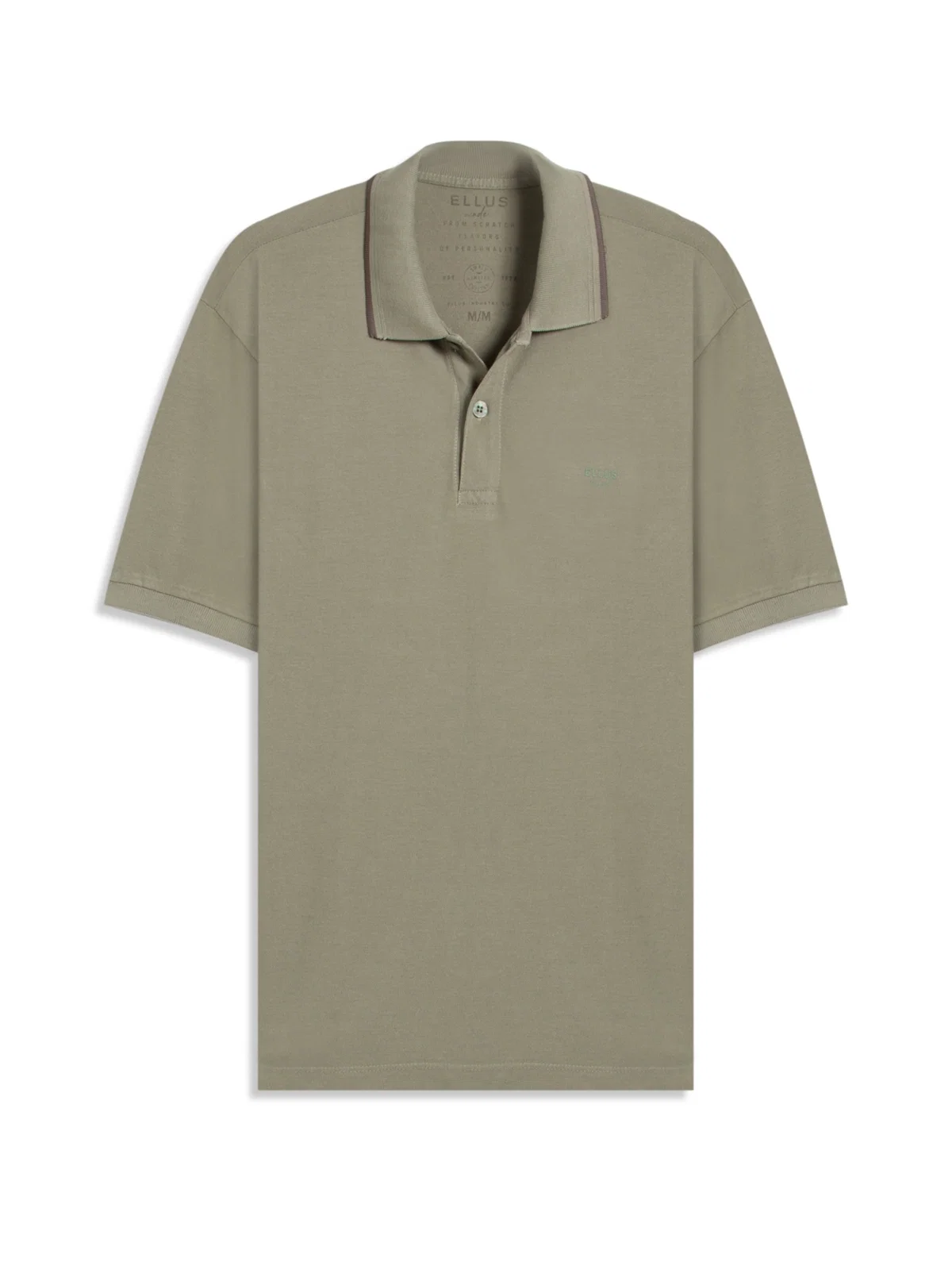 Polo Piquet Washed Ellus Silver