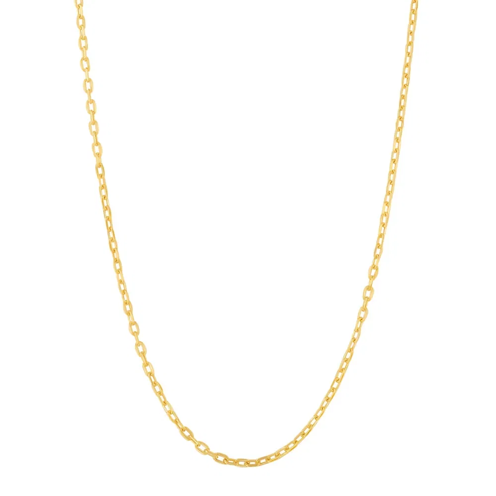 Colar Cadeado em Ouro Amarelo 18k, 40cm — imagem 1
