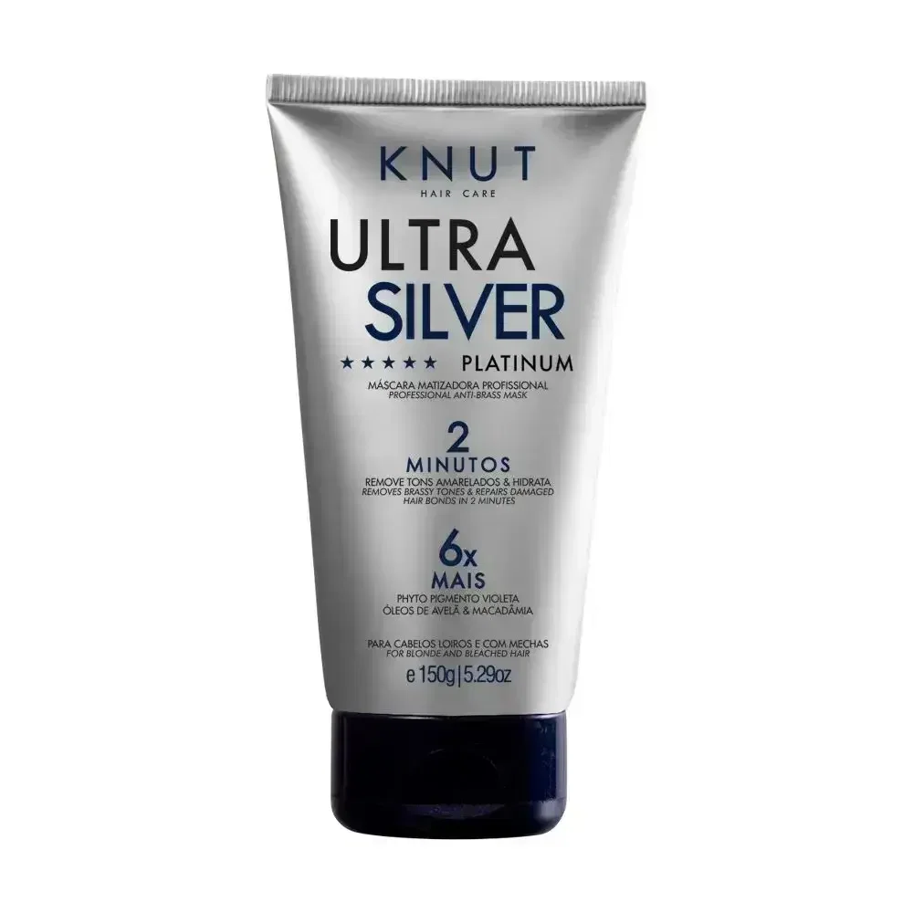 Máscara Matizadora Knut Ultra Silver Platinum 150g