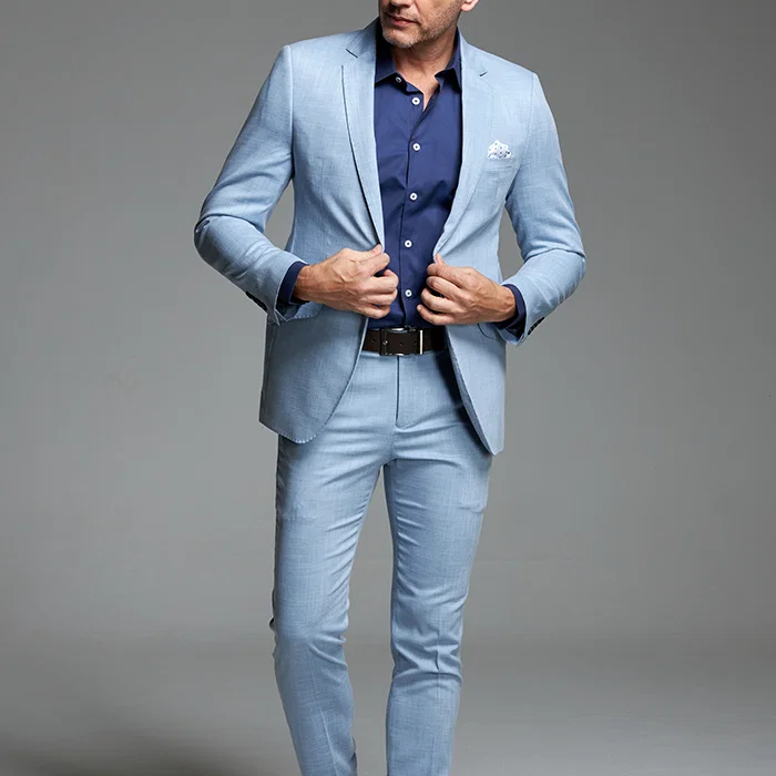 Costume Poliviscose Azul