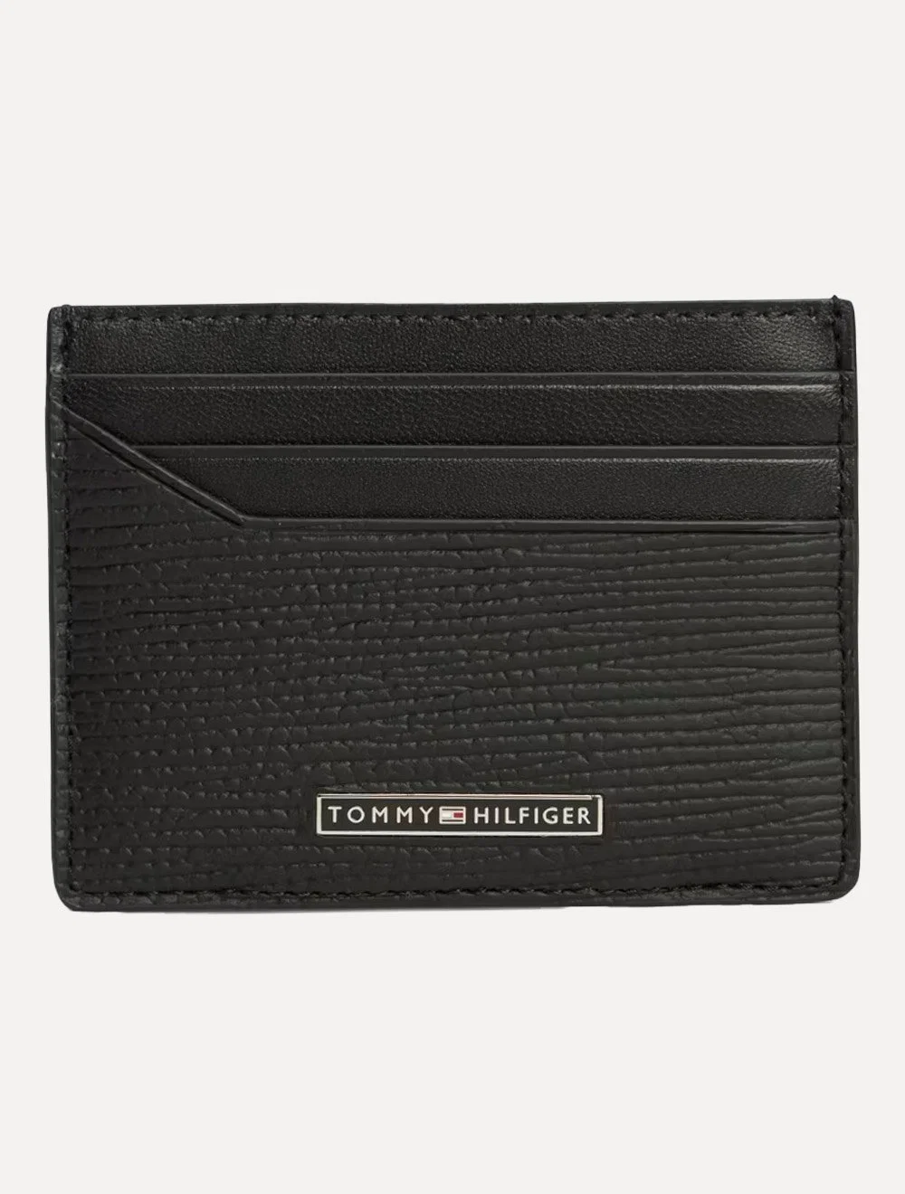 Carteira Tommy Hilfiger Porta Cartão Business Saffiano Preto
