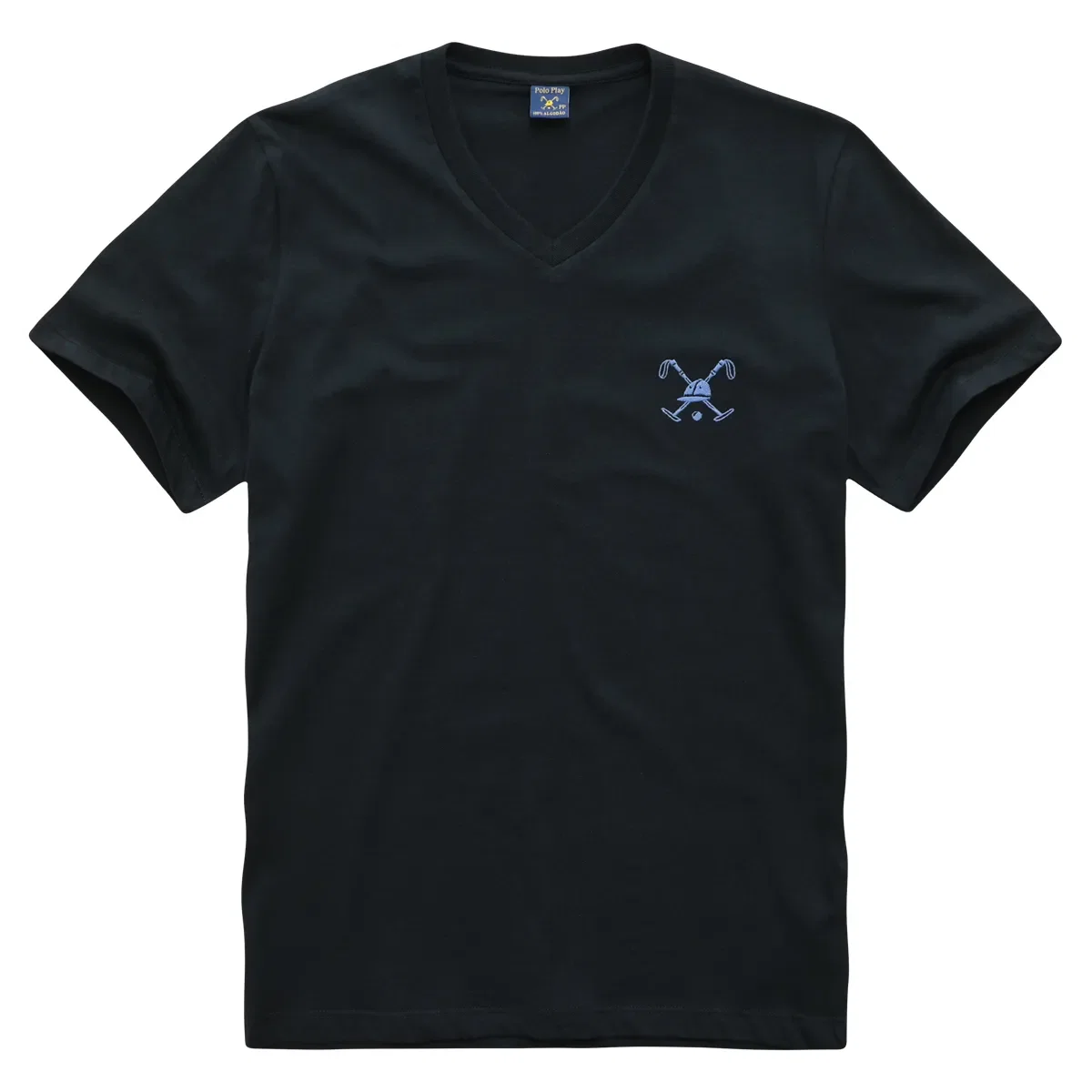 Camiseta Decote V Manga Curta Taco Médio