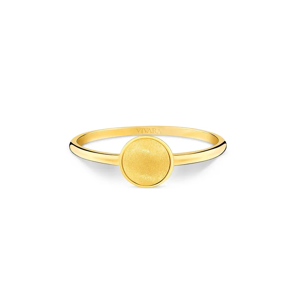 Anel Glow Fosco em Ouro Amarelo 18k — imagem 1