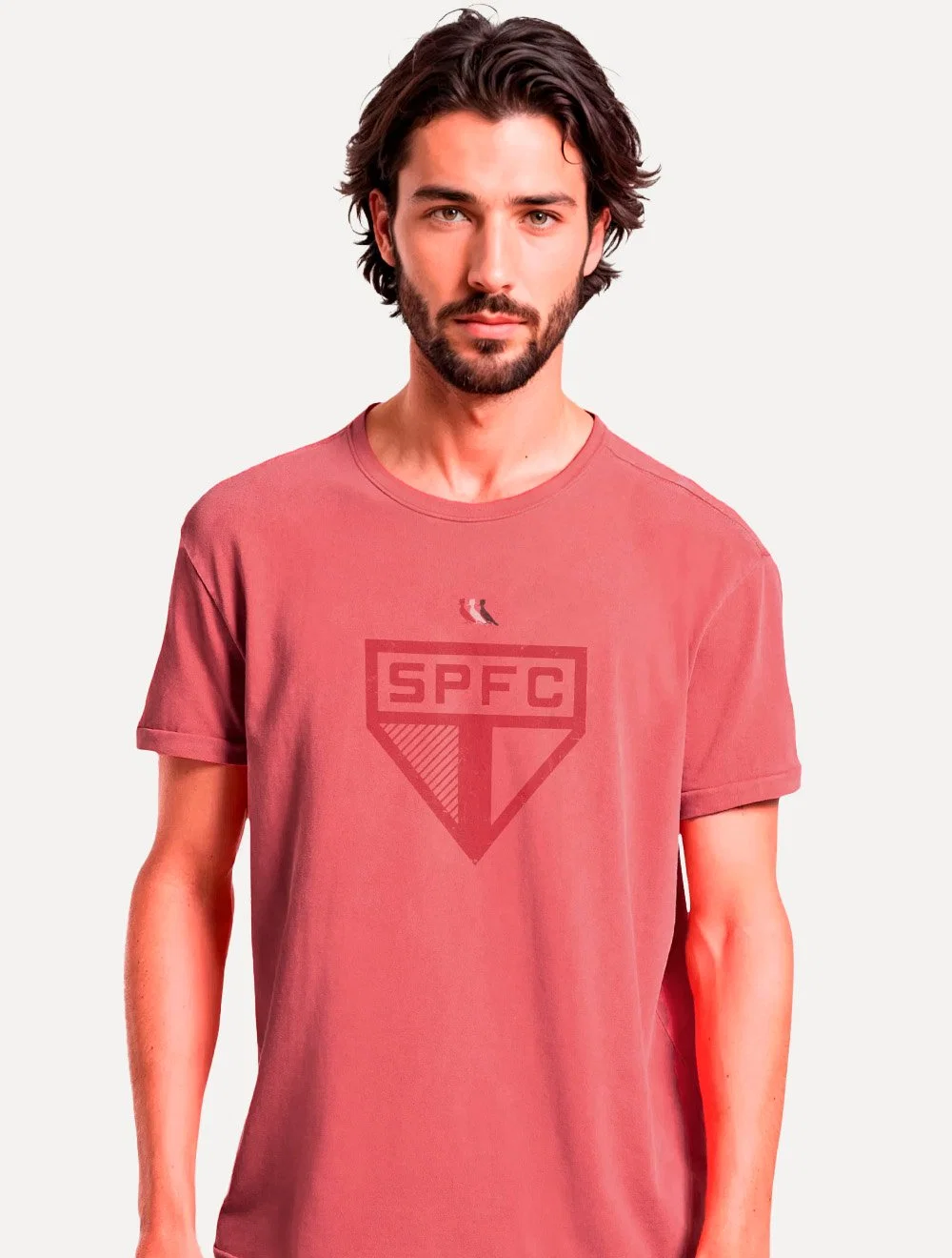 Camiseta Reserva Masculina SPFC Big Shield Vermelha — imagem 1