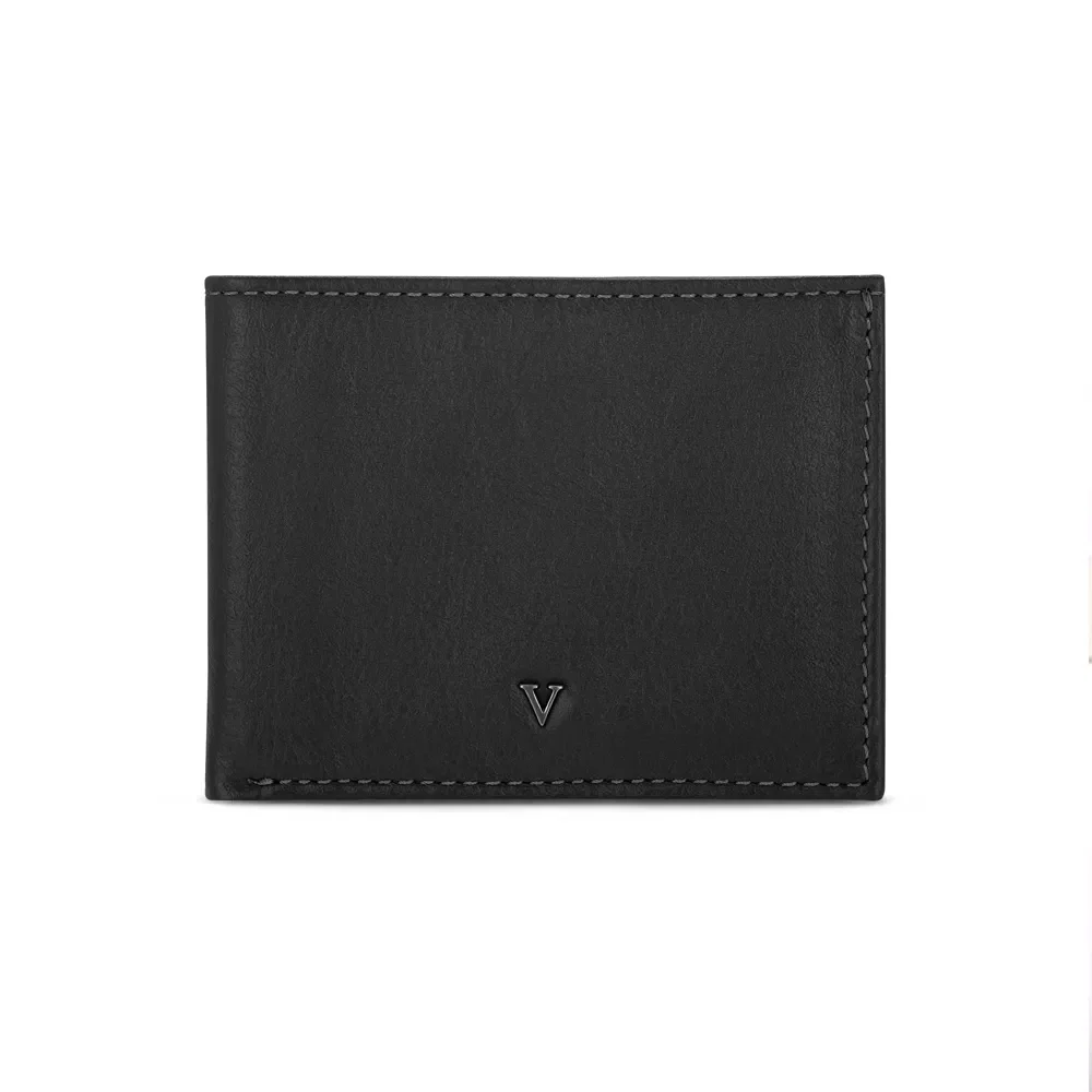 Carteira Masculina Couro Preto — imagem 1