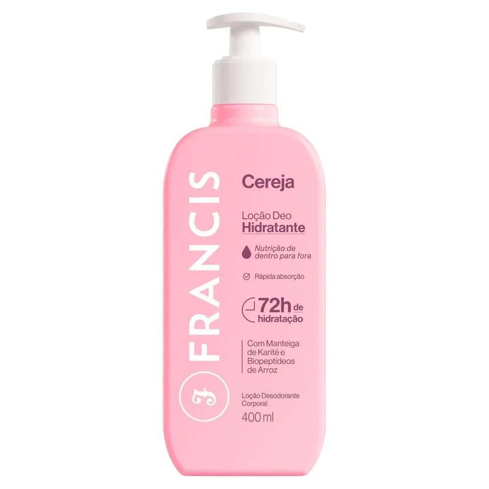 Loção Deo Hidratante Francis Cereja 400ml