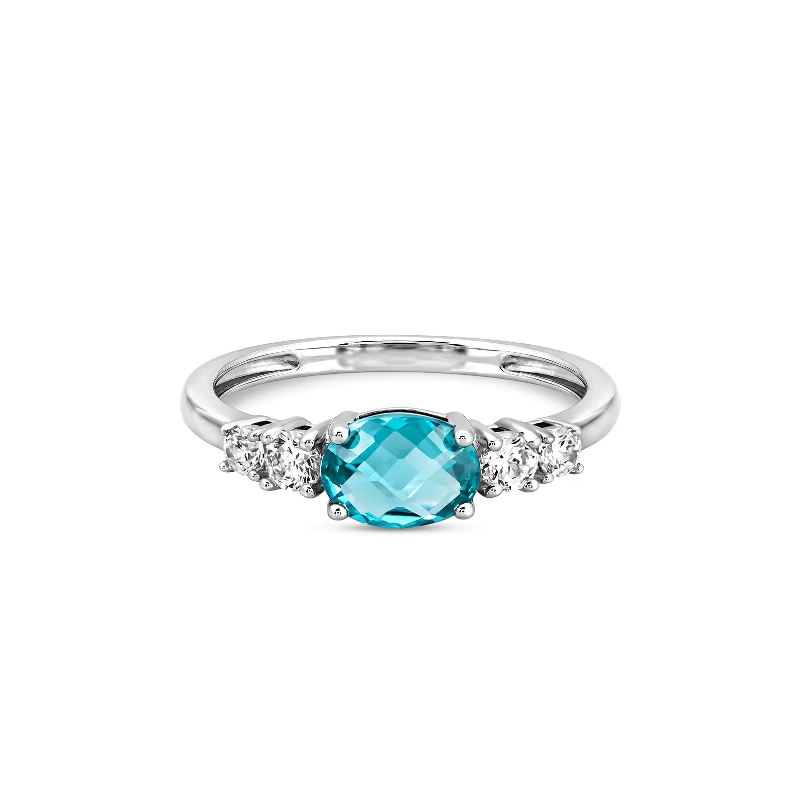 Anel Life Special em Prata 925 com Zircônias Azul e Incolor — imagem 1