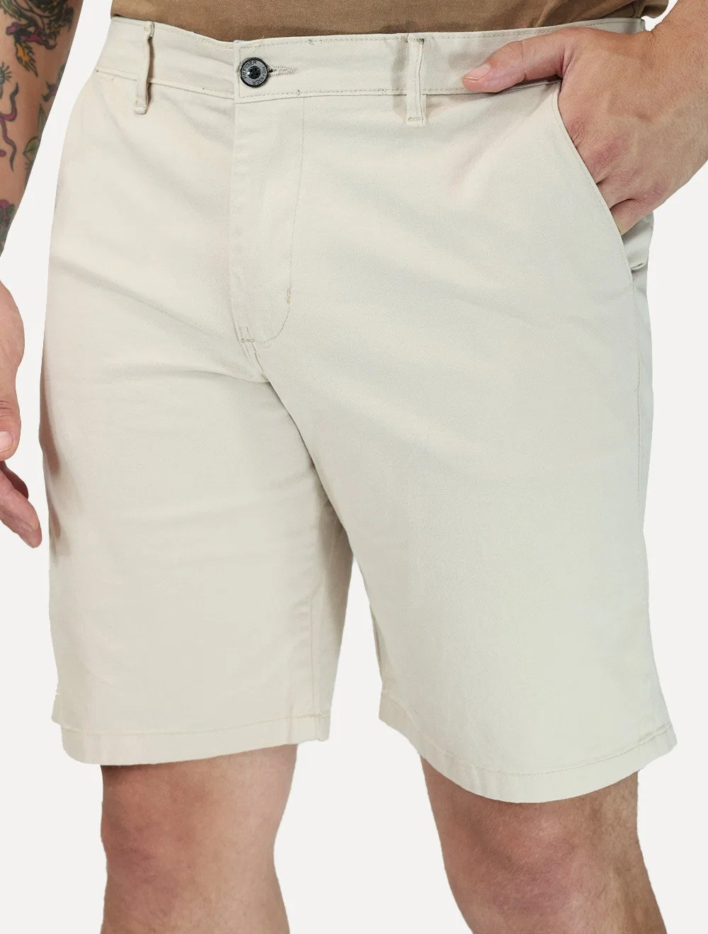 Bermuda Tommy Hilfiger Masculina Sarja Brooklyn 9in Areia