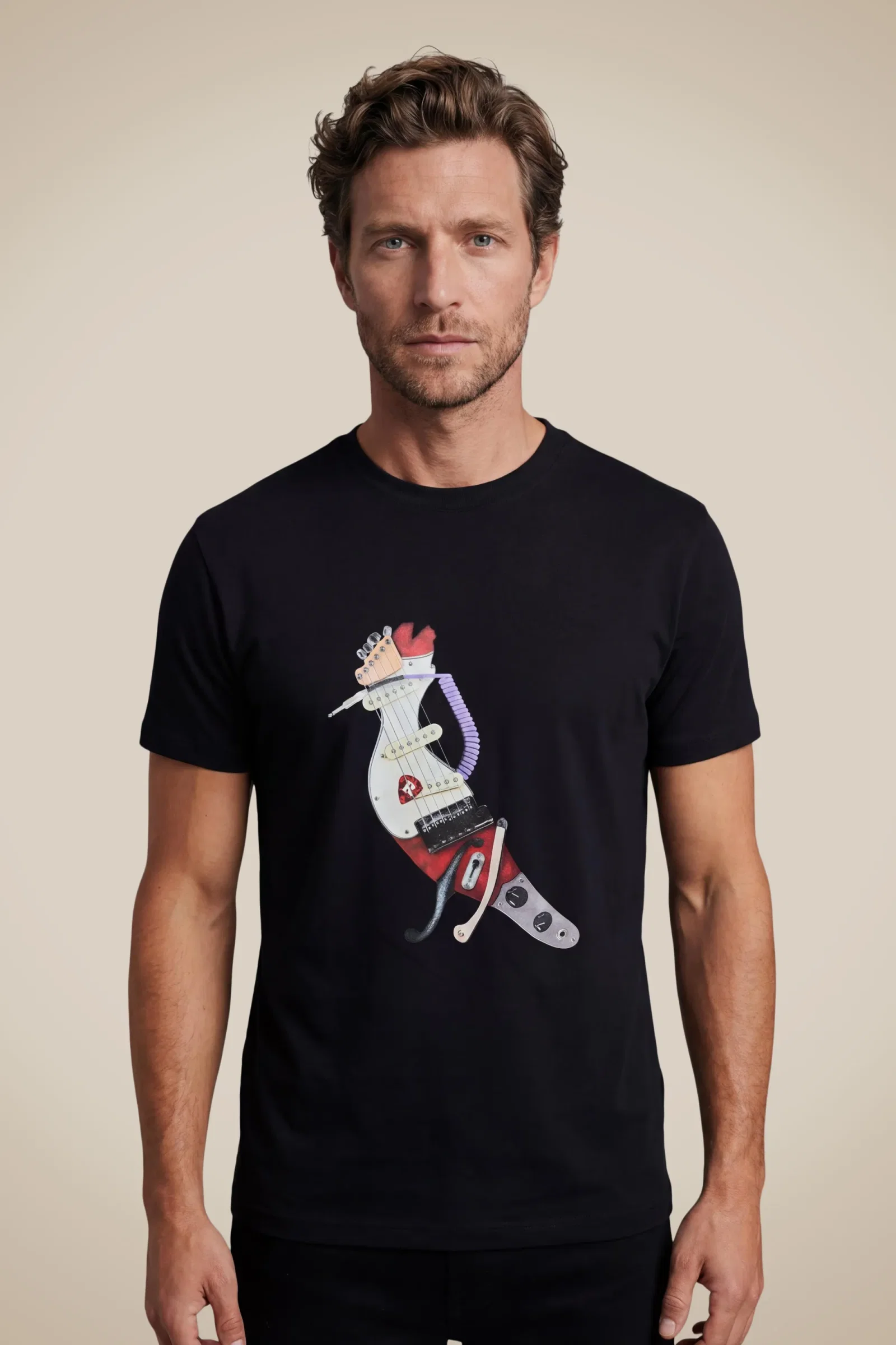 Camiseta Pica-pau Guitarra
