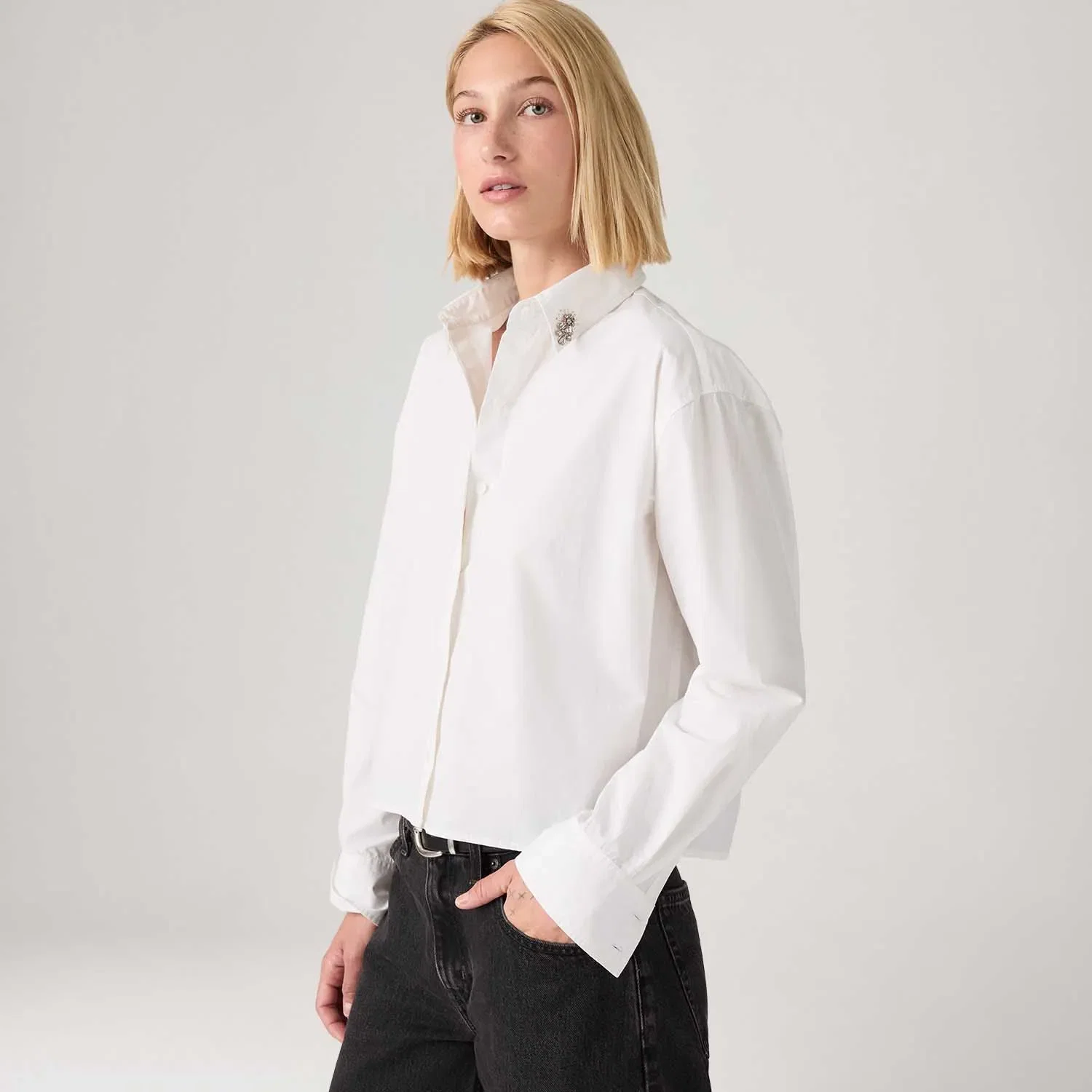 Camisa Levi's® Harlie Cropped Branca — imagem 1