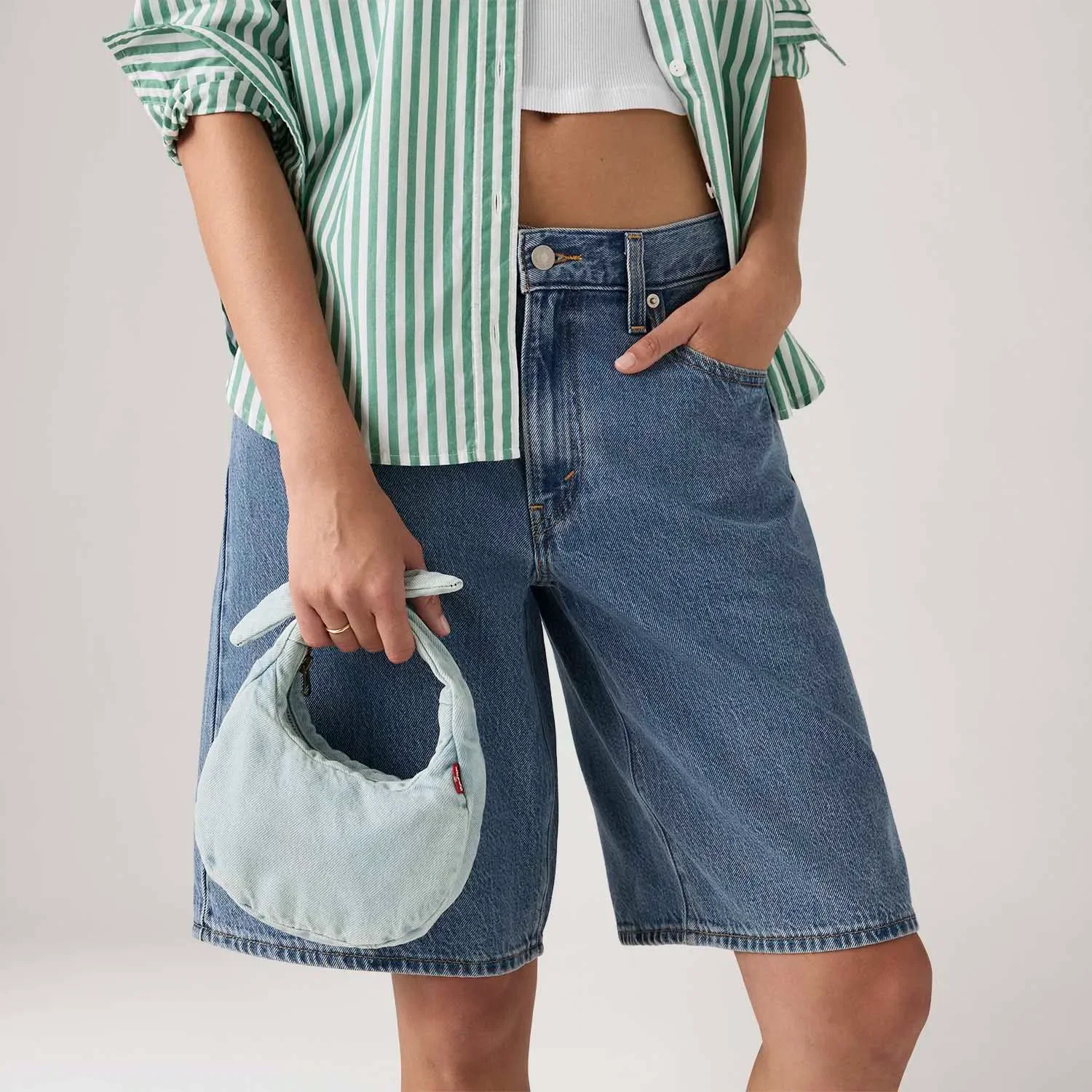 Bolsa Jeans Levi's® Baby Brooklyn Lavagem Clara - U USA | U BR