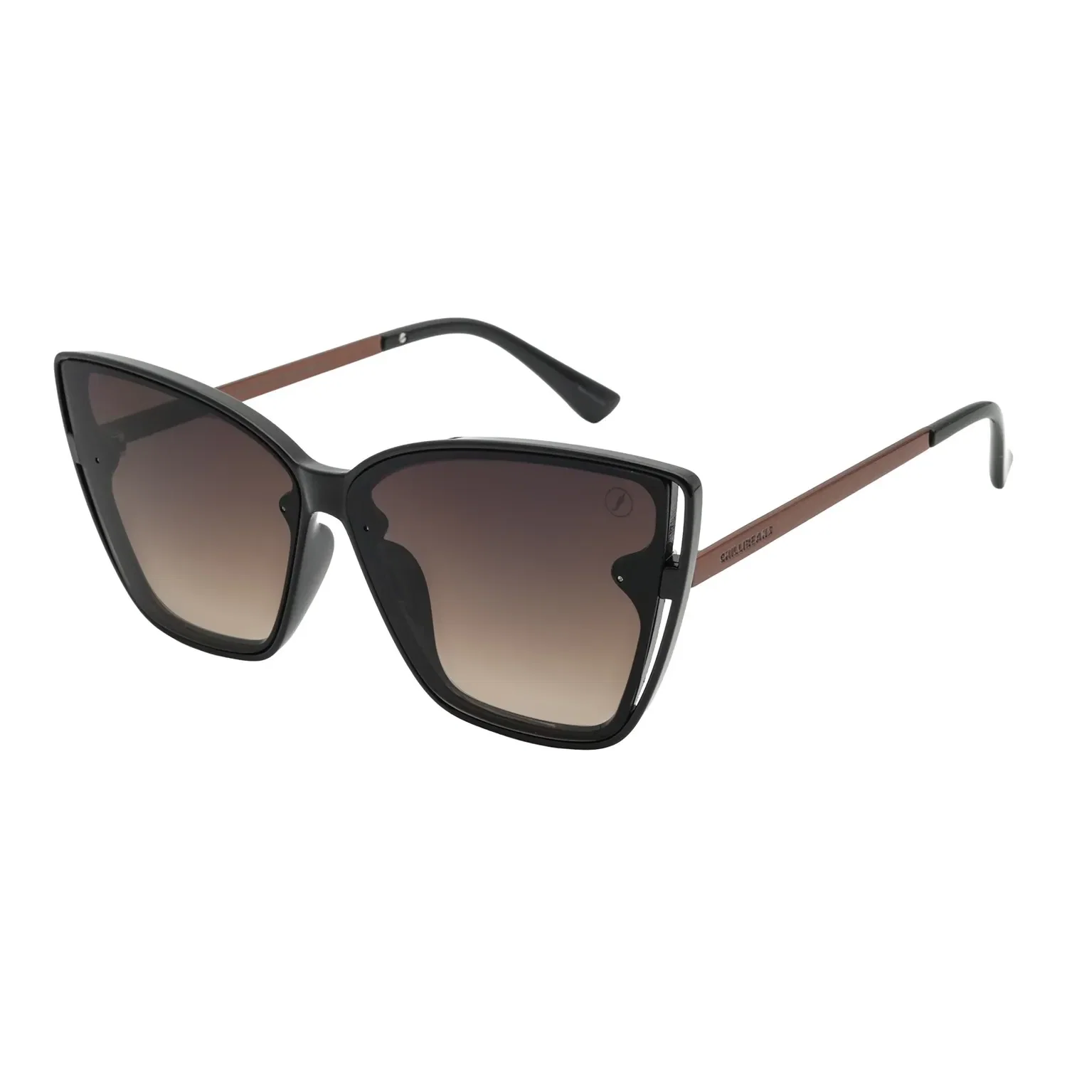 Óculos de Sol Feminino Chilli Beans Quadrado Degradê Marrom — imagem 1