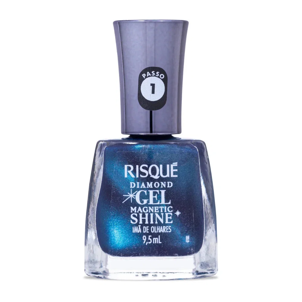 Esmalte Risqué Diamond Gel Magnetic Shine Imã de Olhares 9,5ml