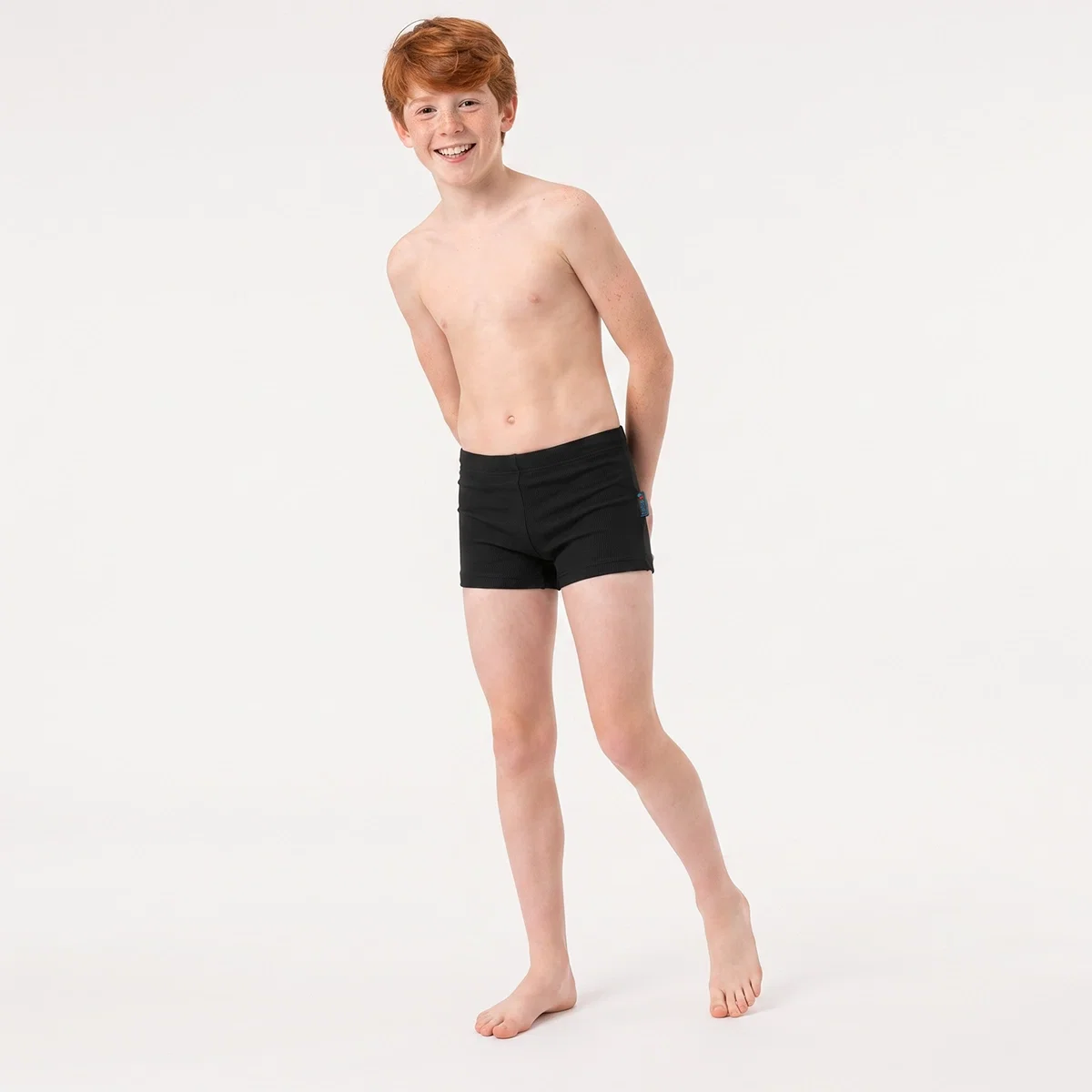 Shorts Praia Liso Juvenil Lycra Trabalhada Proteção Uv 50+ Tip Top