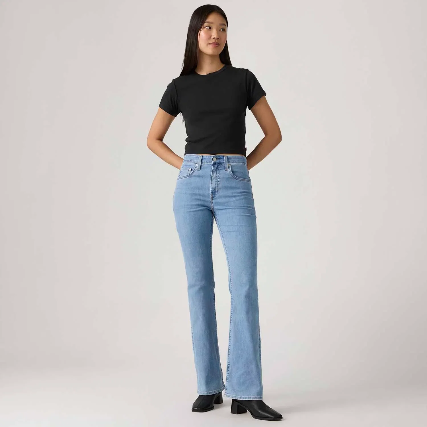 Calça Jeans Levi's® 725® High Rise Bootcut Lavagem Clara — imagem 1