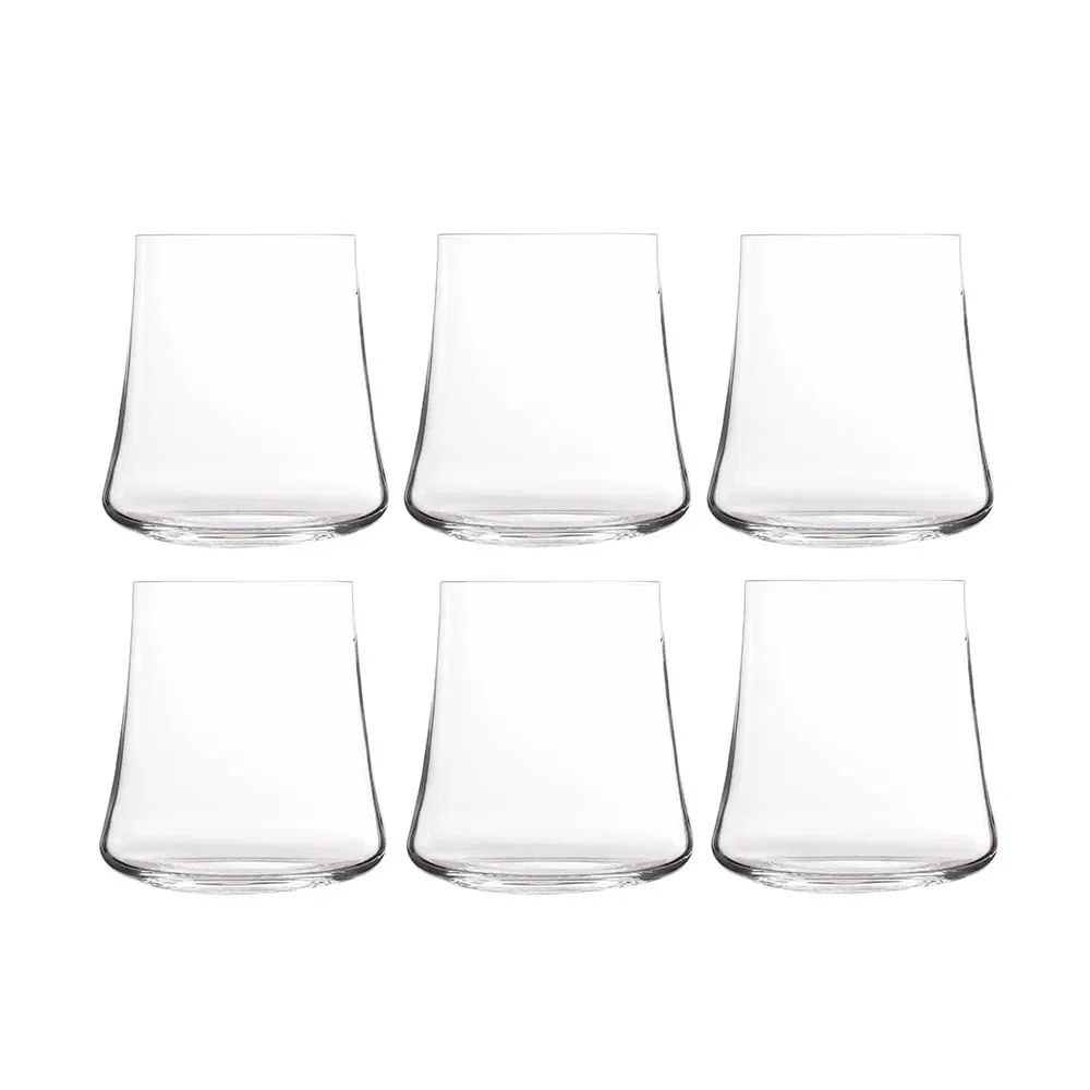 6 Copos Baixo Xtra em Cristal 350ml Bohemia
