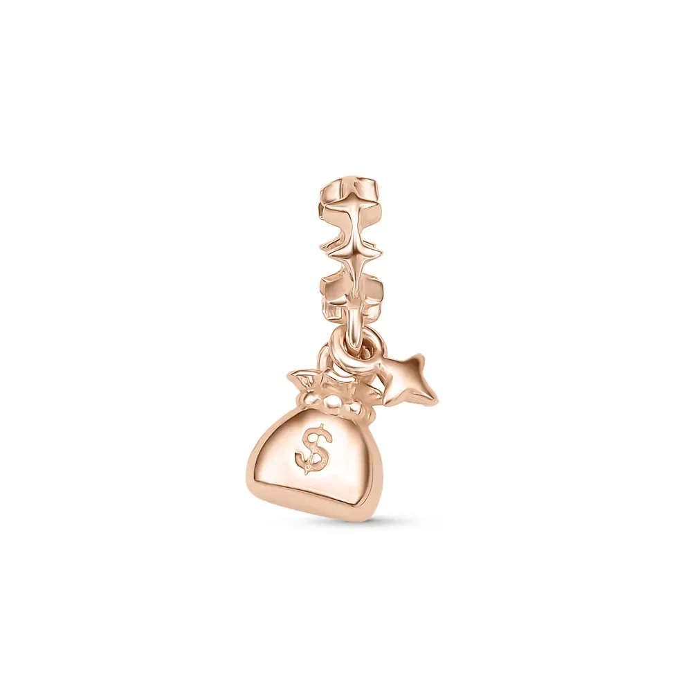 Pingente Life Soul Saco de Dinheiro em Liga Rosé com Banho de Ouro Rosé 18k — imagem 1