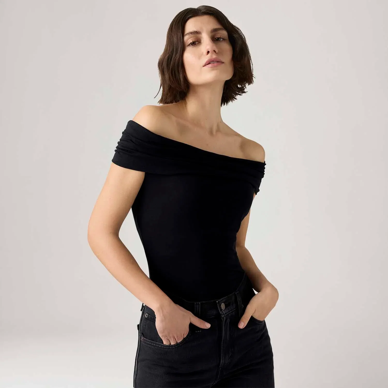 Blusa Levi's® Tori Twisted Clean Preta