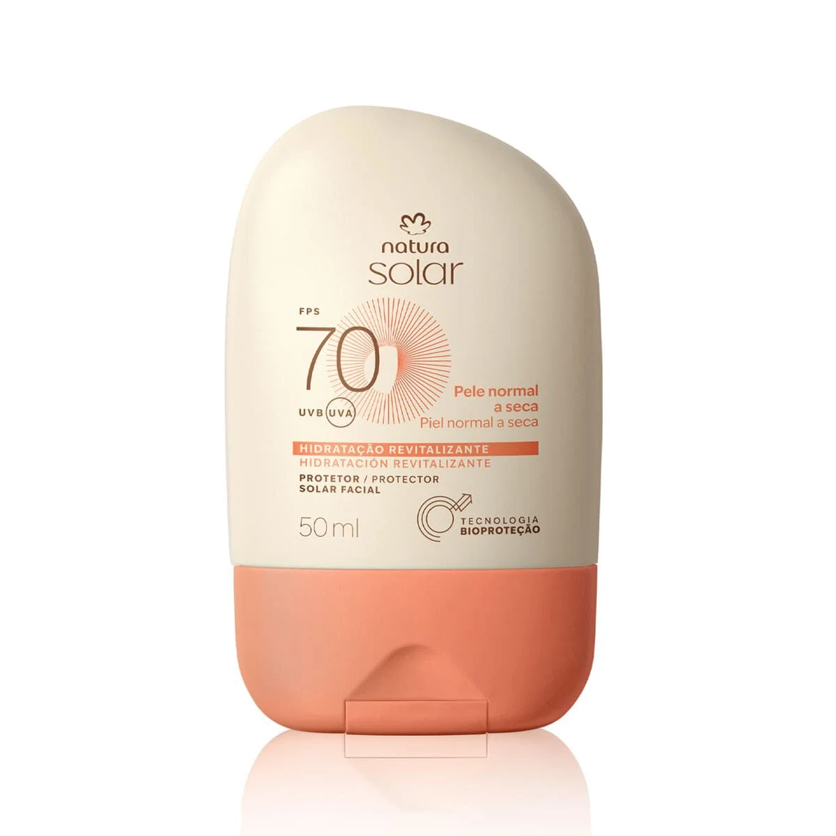 Protetor Solar Facial Pele Normal a Seca FPS 70 Natura Solar 50 ml — imagem 1
