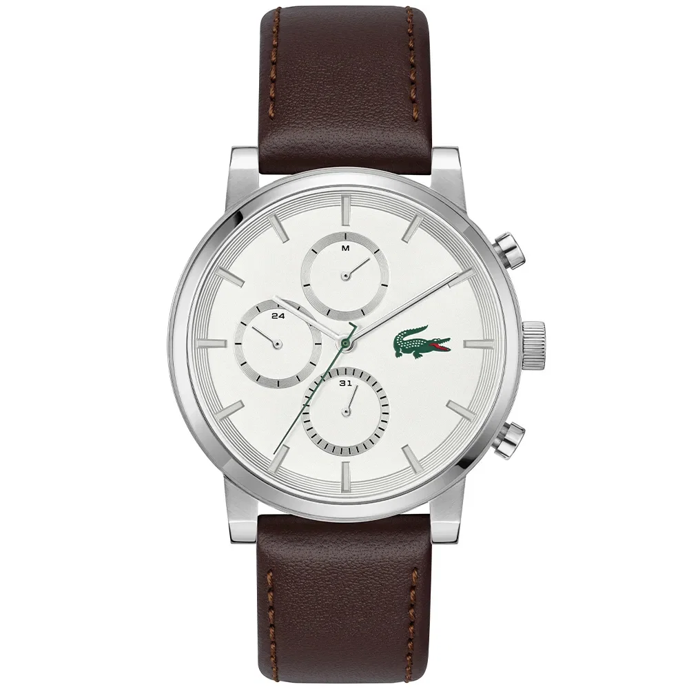 Relógio Lacoste Replay Masculino em Couro Marrom 2011486 — imagem 1