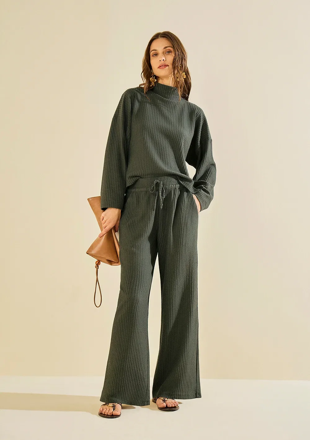 Calça Reta Lírian Verde