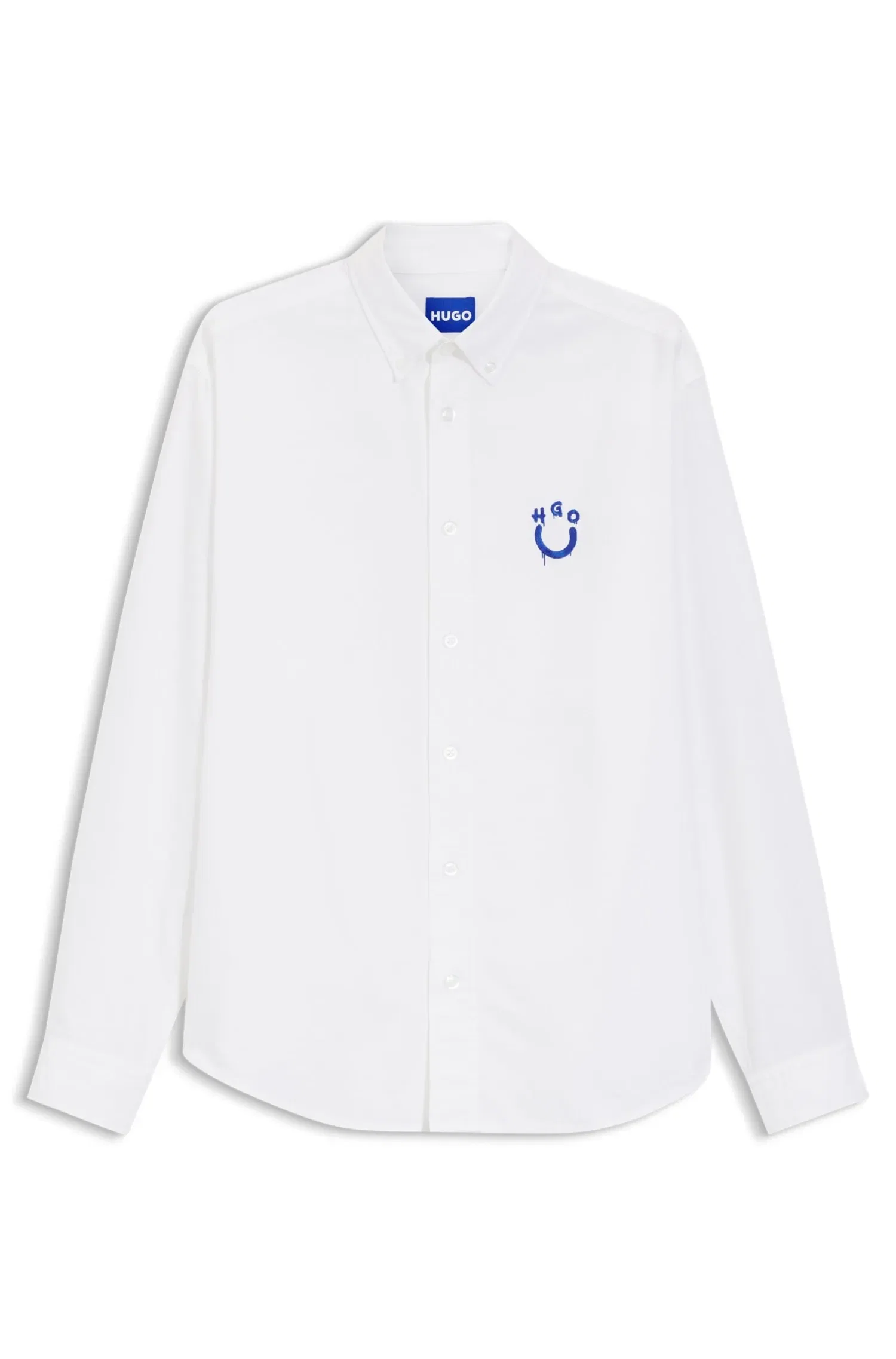 Camisa Oversized Fit Em Algodão E Logo Bordado