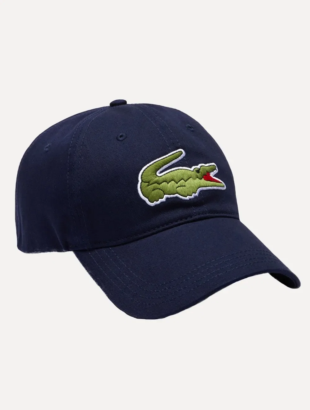 Boné Lacoste Masculino Casual Contrast Strep Big Logo Azul Marinho