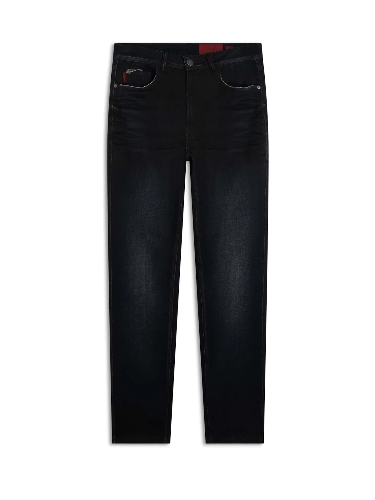 Calça Jogging Intense Blue Slim Escuro Com 3d