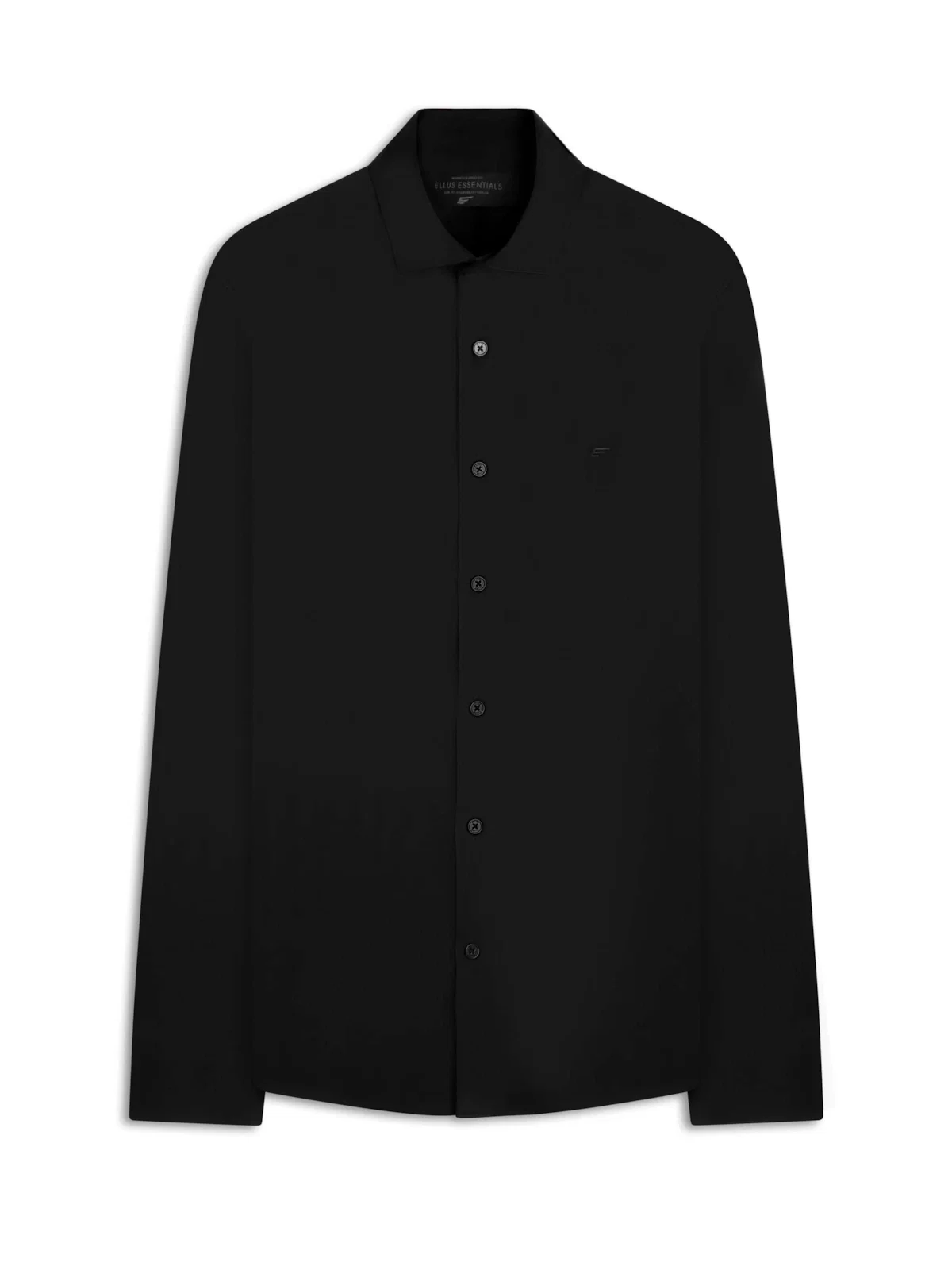 Camisa Satin Slim New Italian Preto — imagem 1