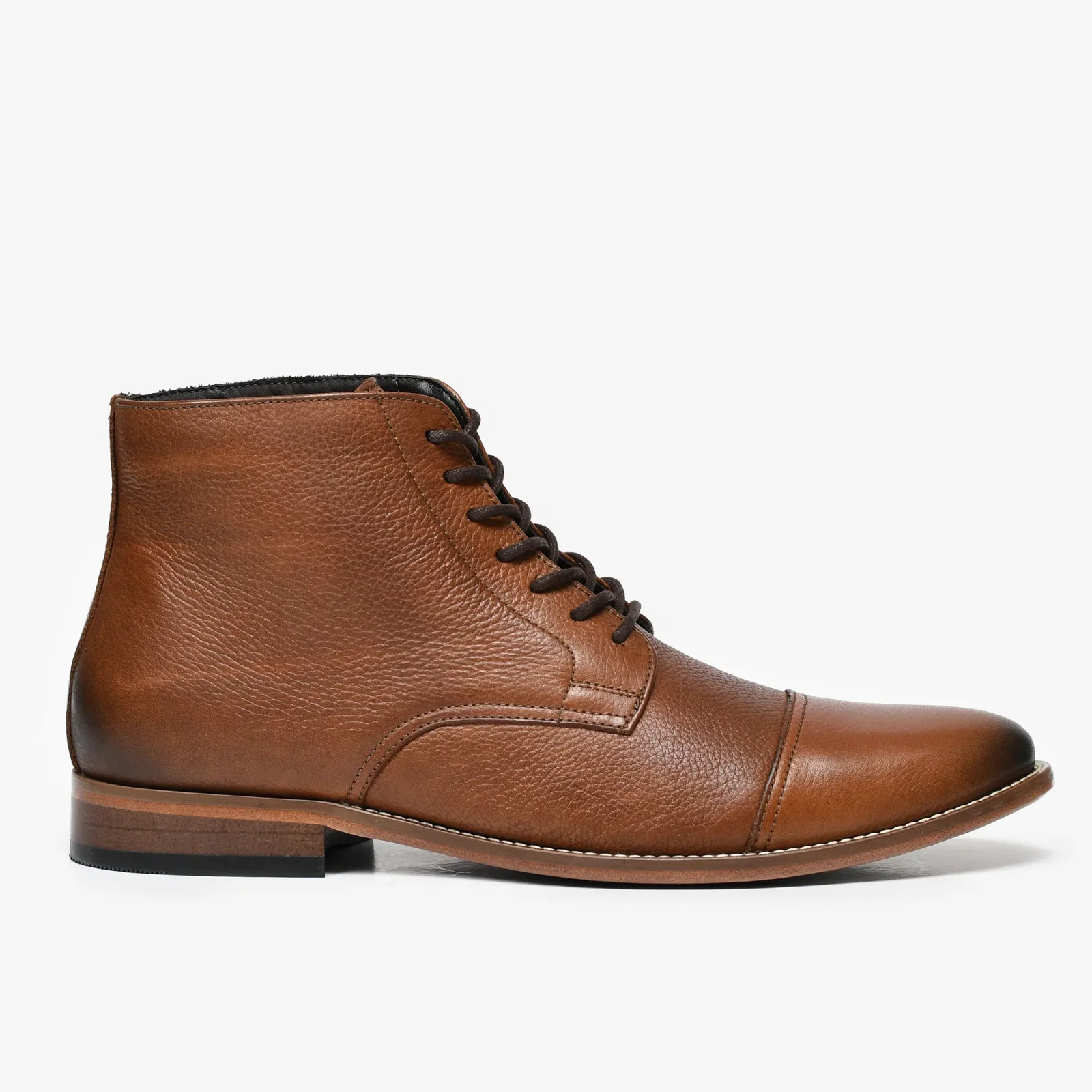 Bota Masculina Caramelo Couro — imagem 1