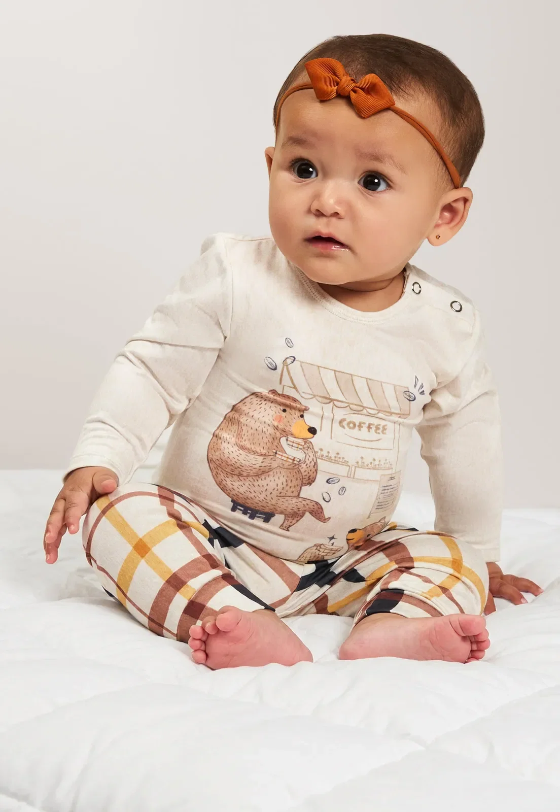 Meu Primeiro Pijama Longo New Skin Baunilha