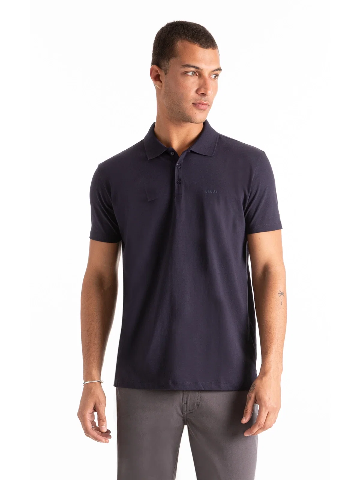 Polo Pima Easa Mirror Dark Navy
