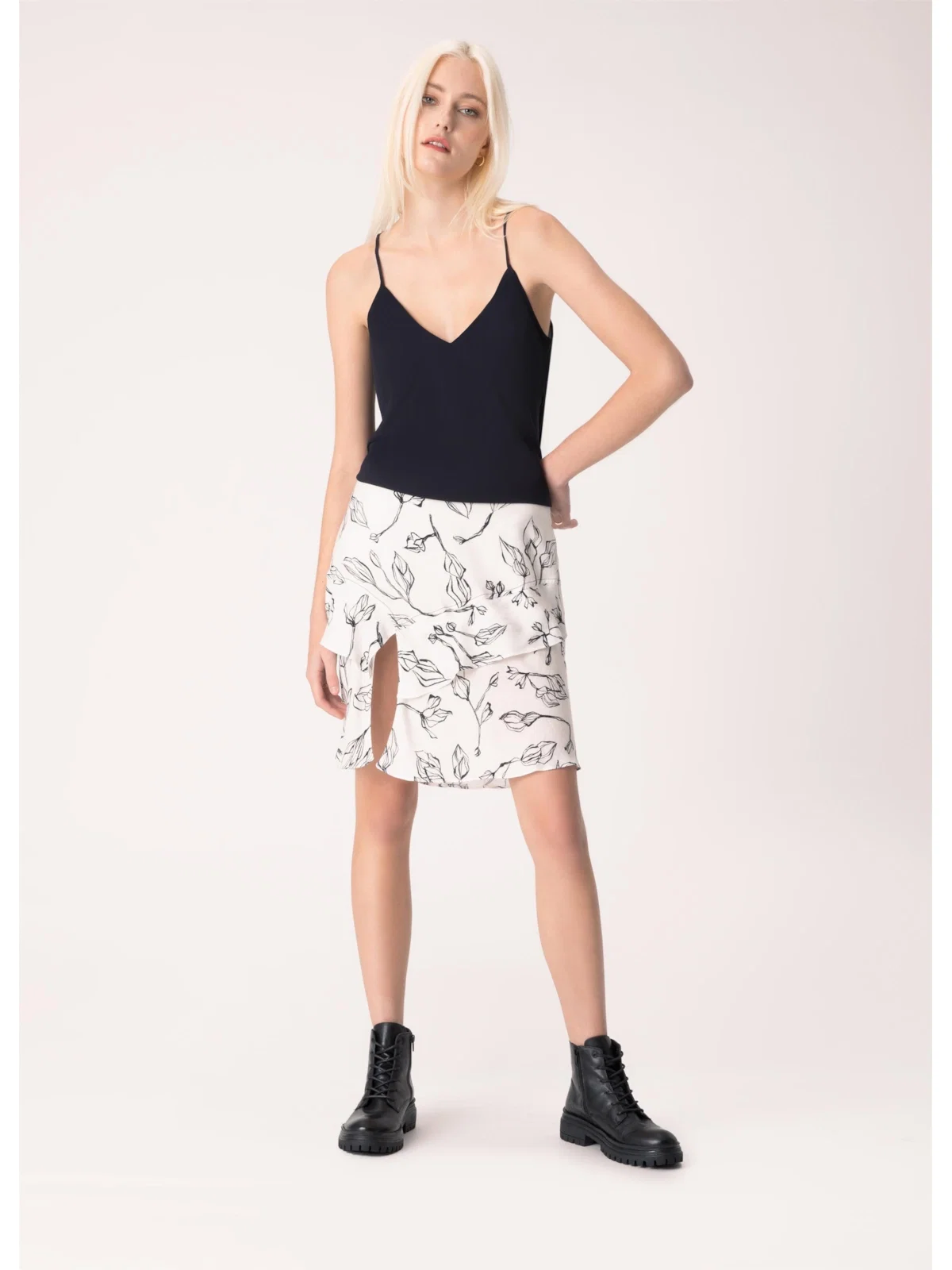 Saia Floral Estampado