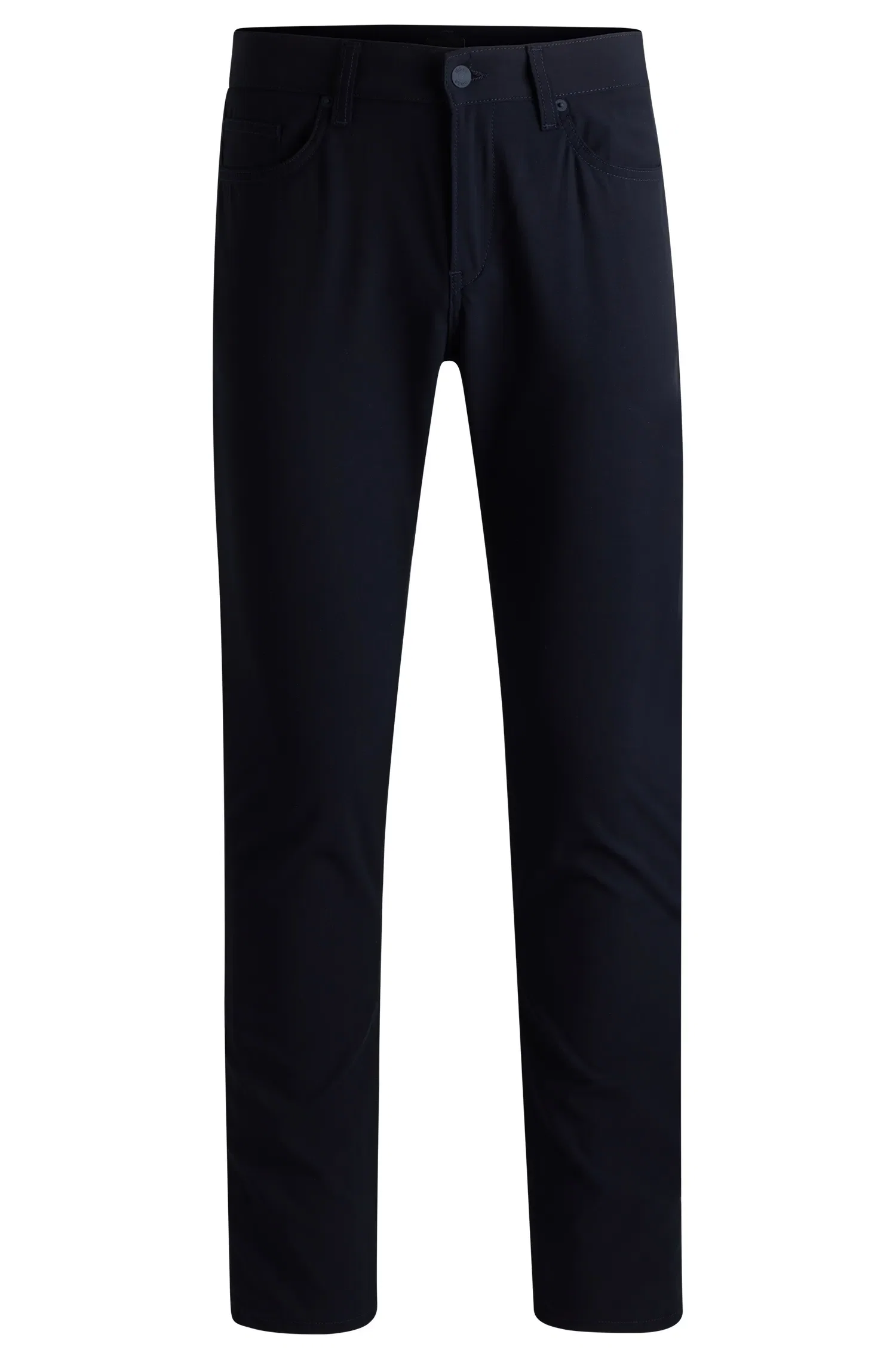 Calça Slim Fit Em Tecido Stretch