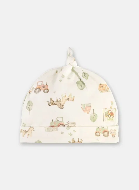 Gorro Bebê Em Suedine Premium Com Estampa Digital Multicolor Up Baby