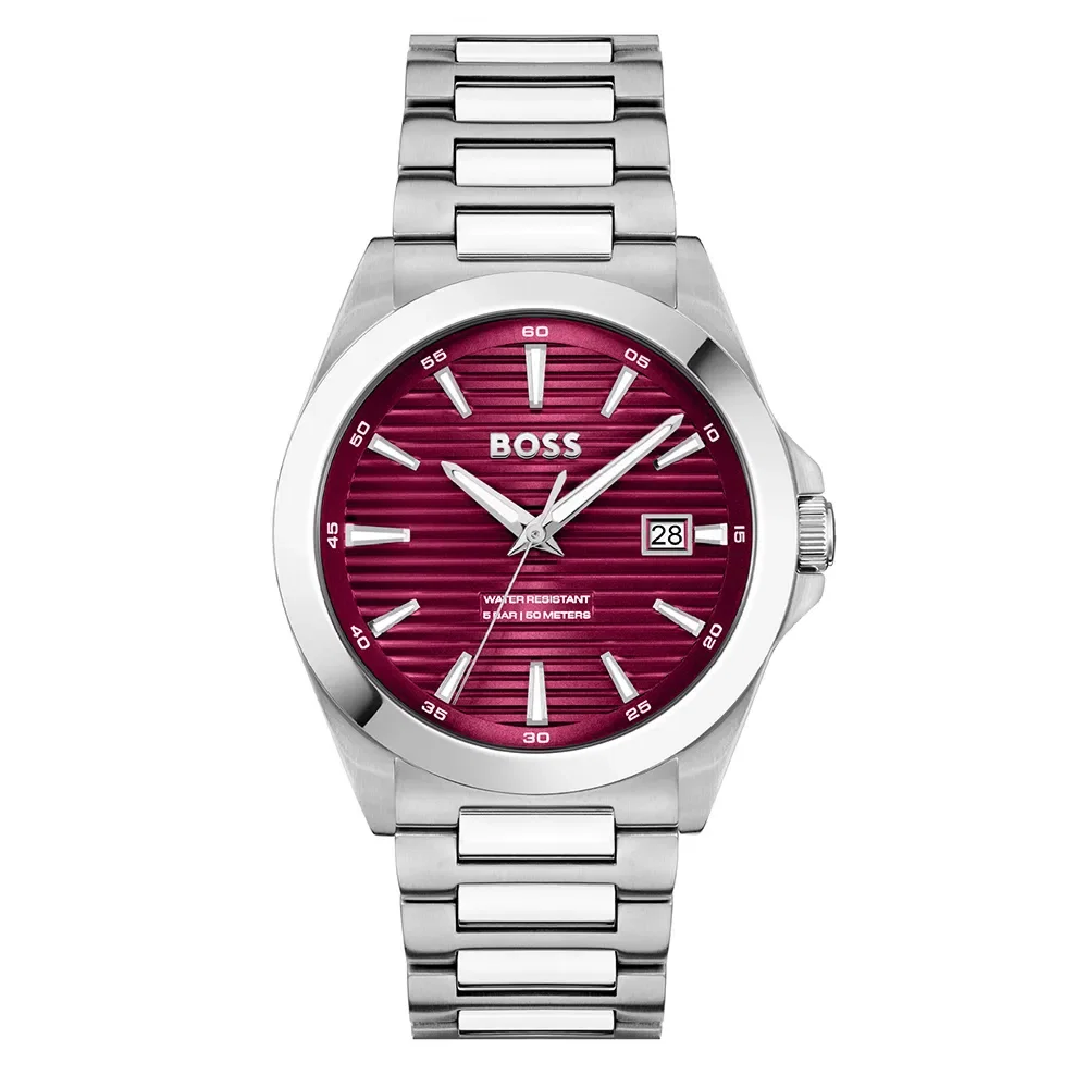 Relógio Boss Sport Masculino Bordô - 1514174 — imagem 1
