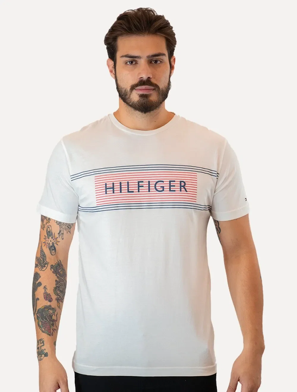 Camiseta Tommy Hilfiger | Brand Love Chest Tee Branca