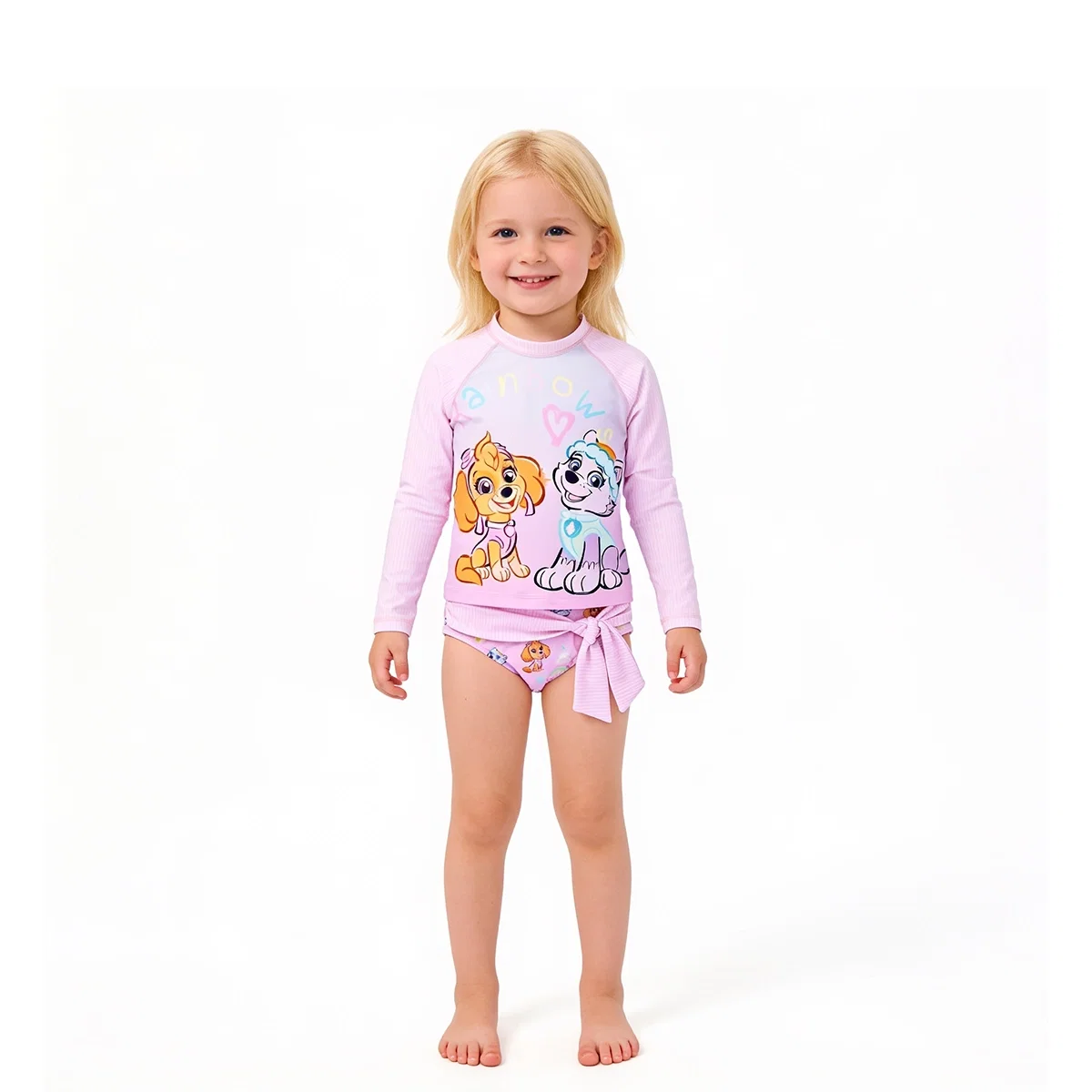 Conjunto Praia Toddler Patrulha Canina Elastano Proteção Uv 50+ Tip Top