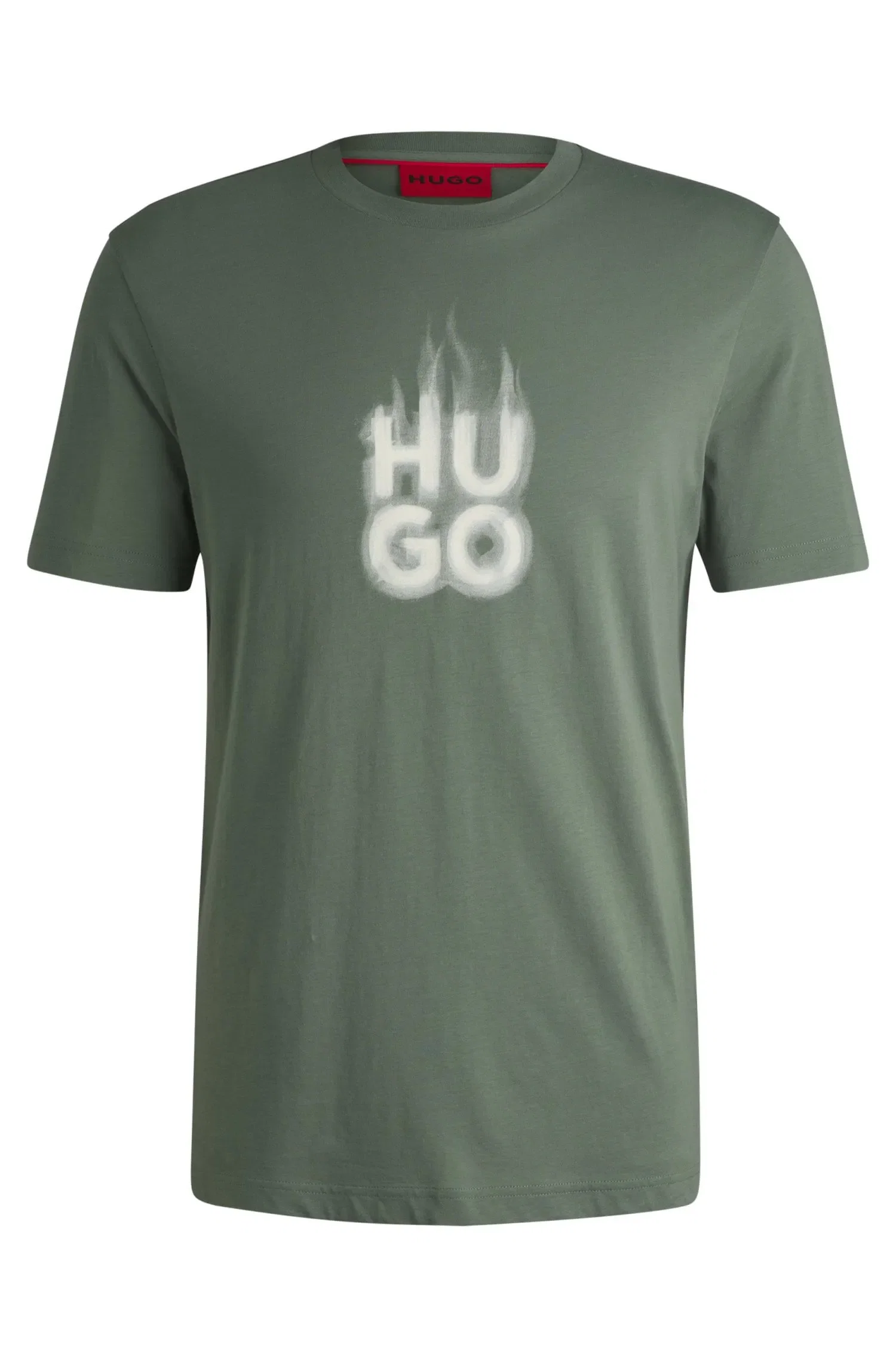 Camiseta De Algodão Com Logo