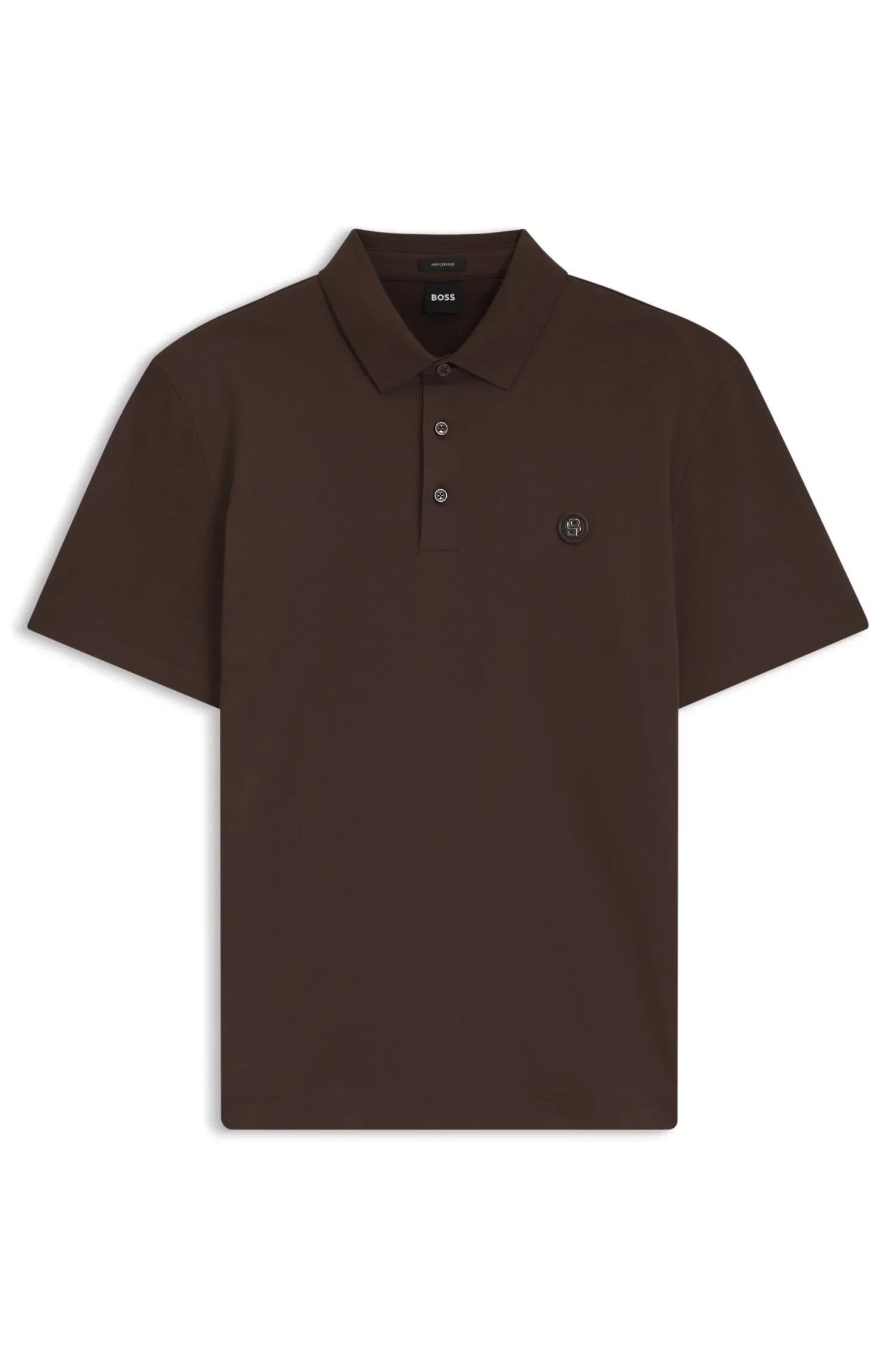 Polo De Algodão Mercerizado Com Monograma Double B — imagem 1
