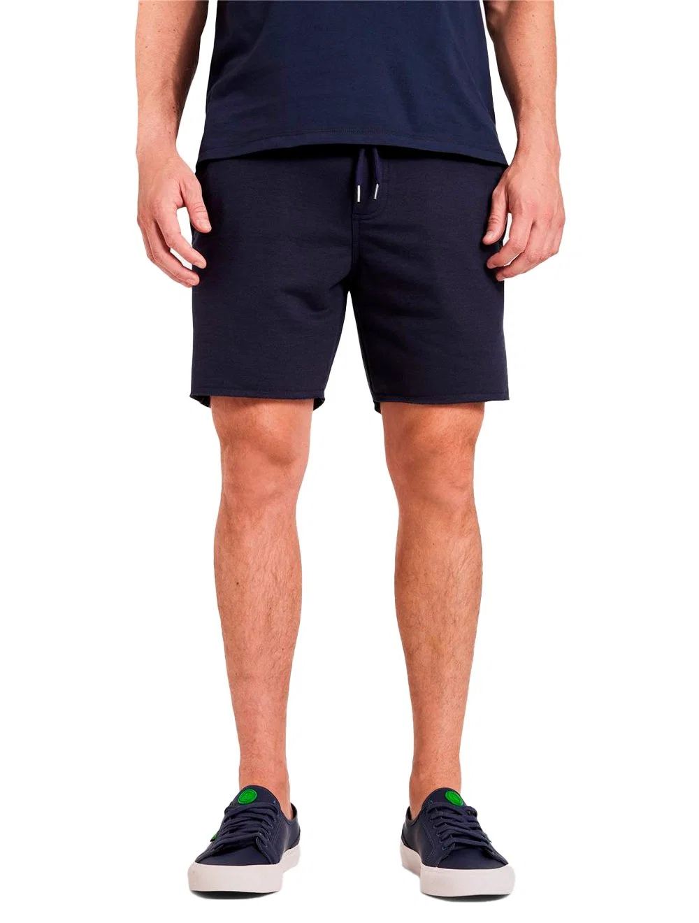 Bermuda Reserva Masculina Moletom Basica New Azul Marinho