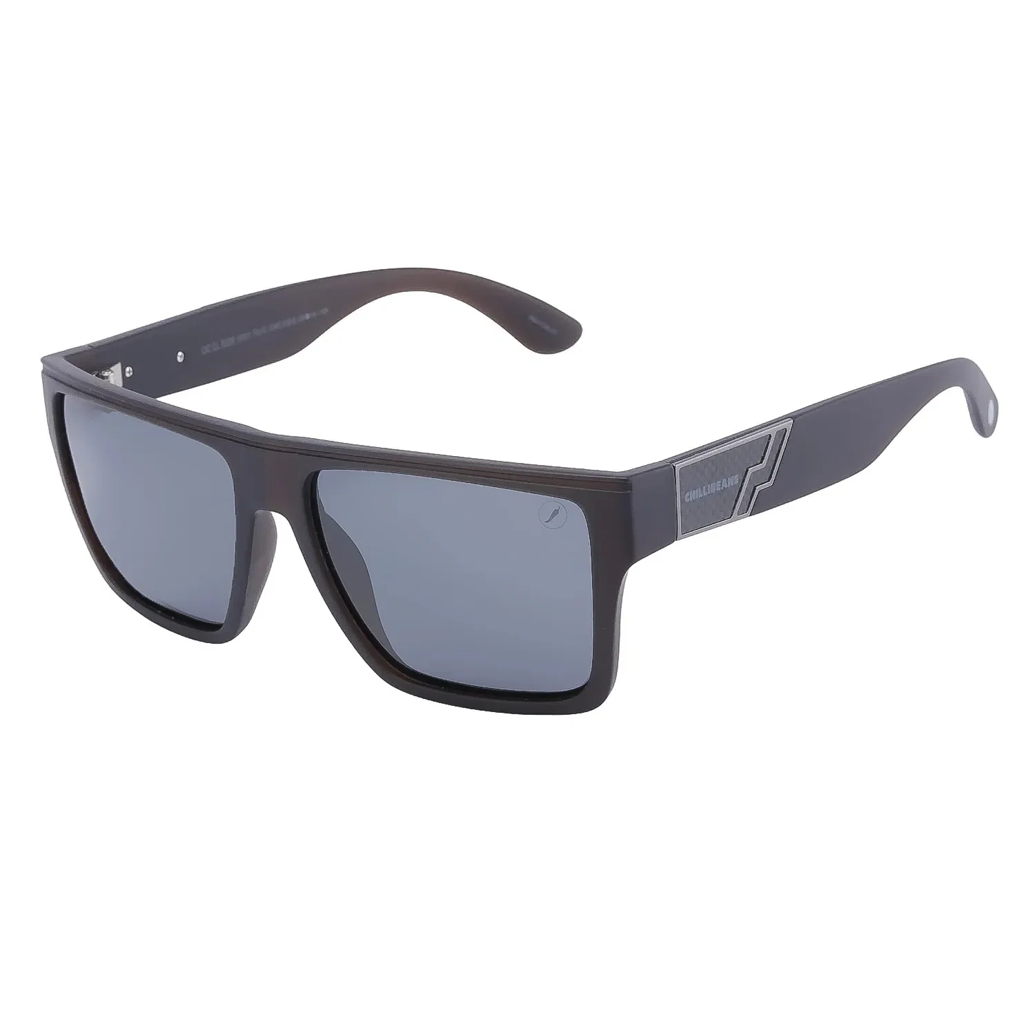 Óculos de Sol Masculino Chilli Beans Quadrado Polarizado Degradê Marrom — imagem 1