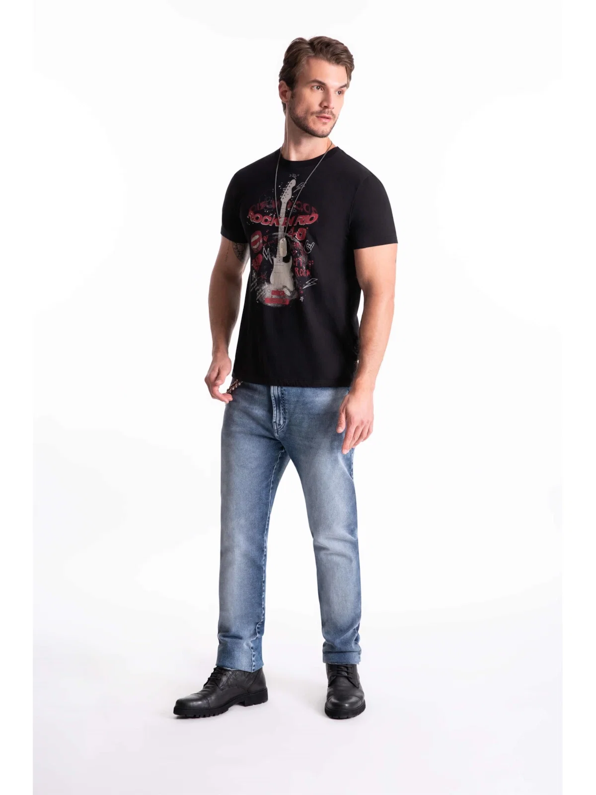 Calça Jogging Intense Blue Slim Lav.Medio — imagem 1
